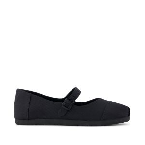 Womens Alpargata Mary Jane Black Canvas