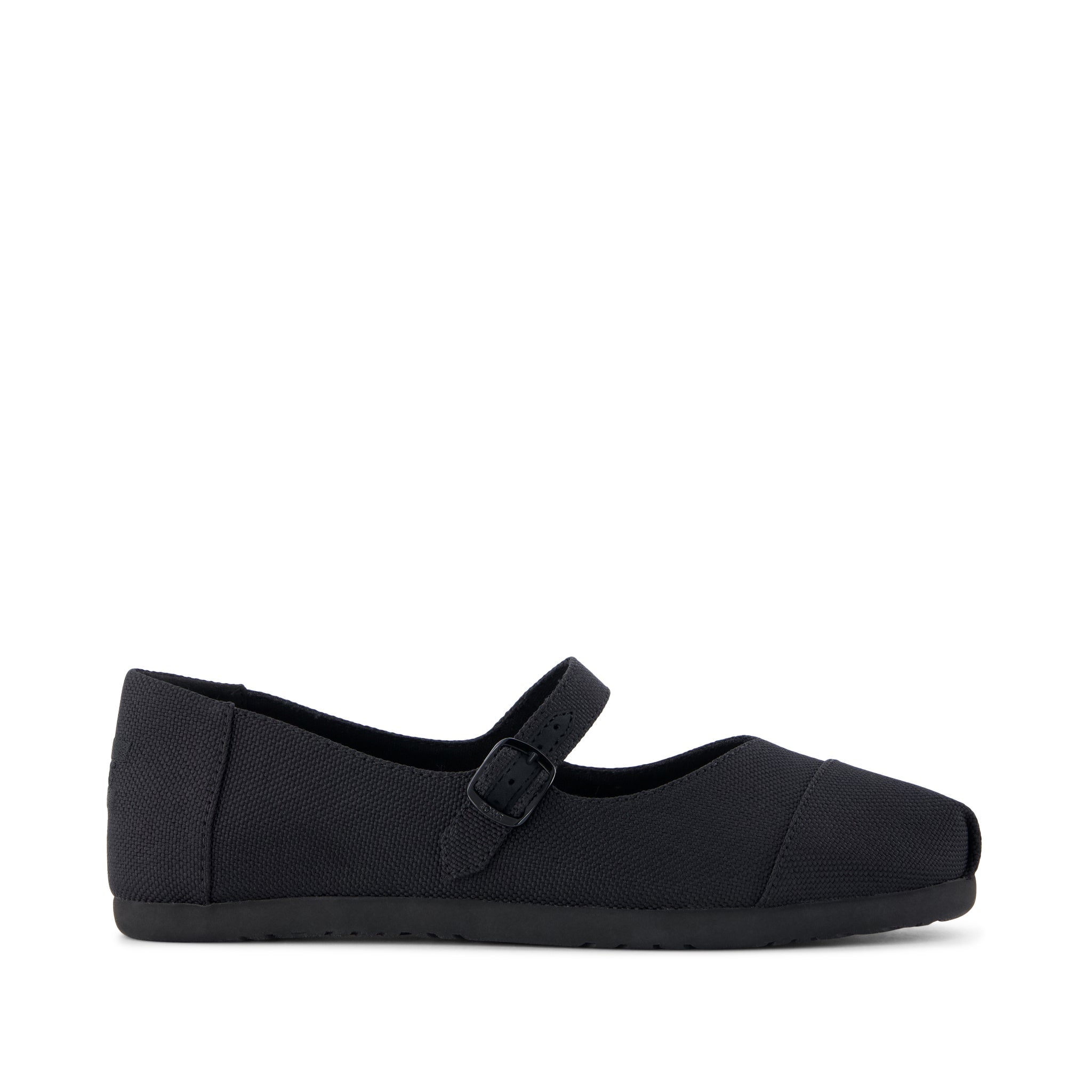 Womens Alpargata Mary Jane Black Canvas