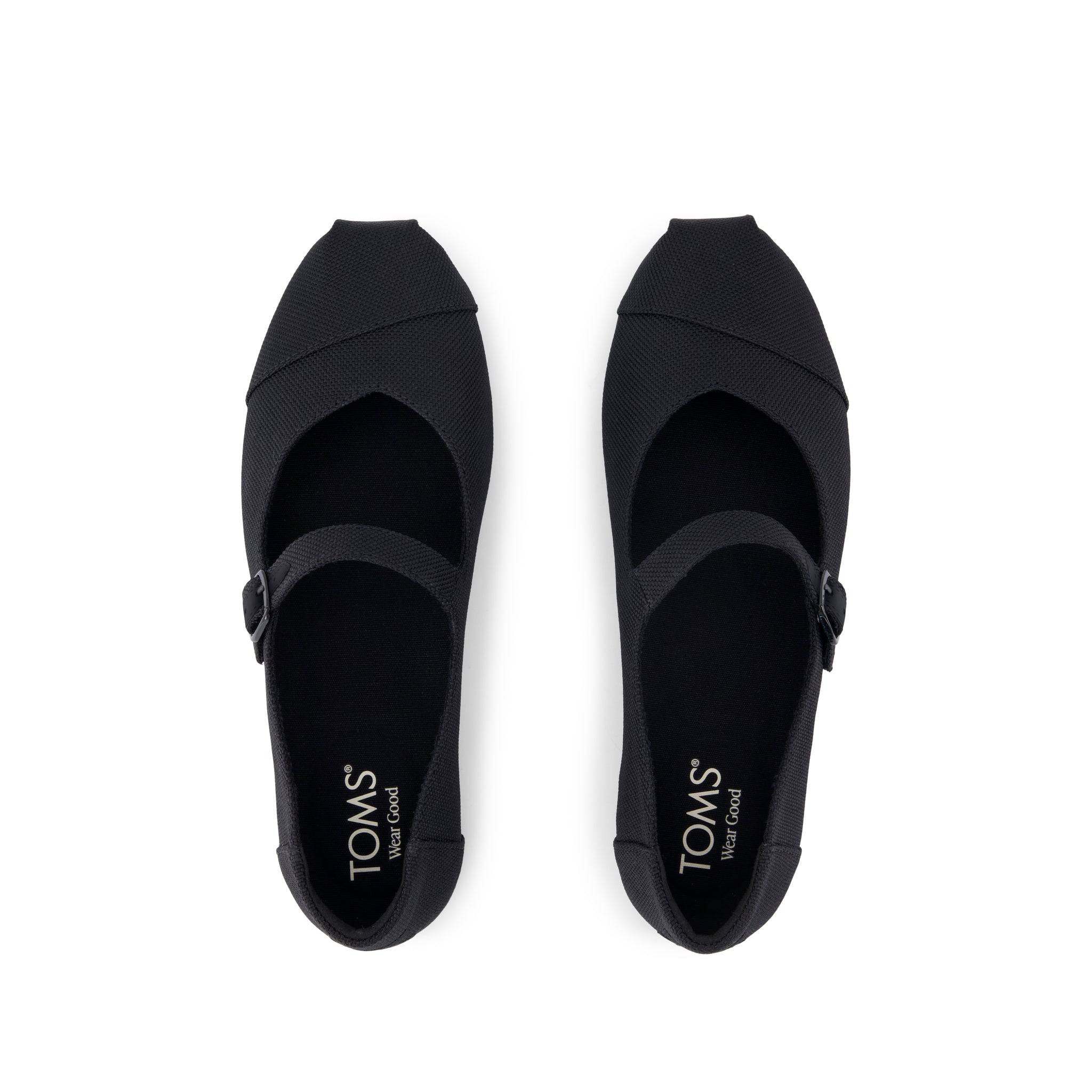 Womens Alpargata Mary Jane Black Canvas - Image 6