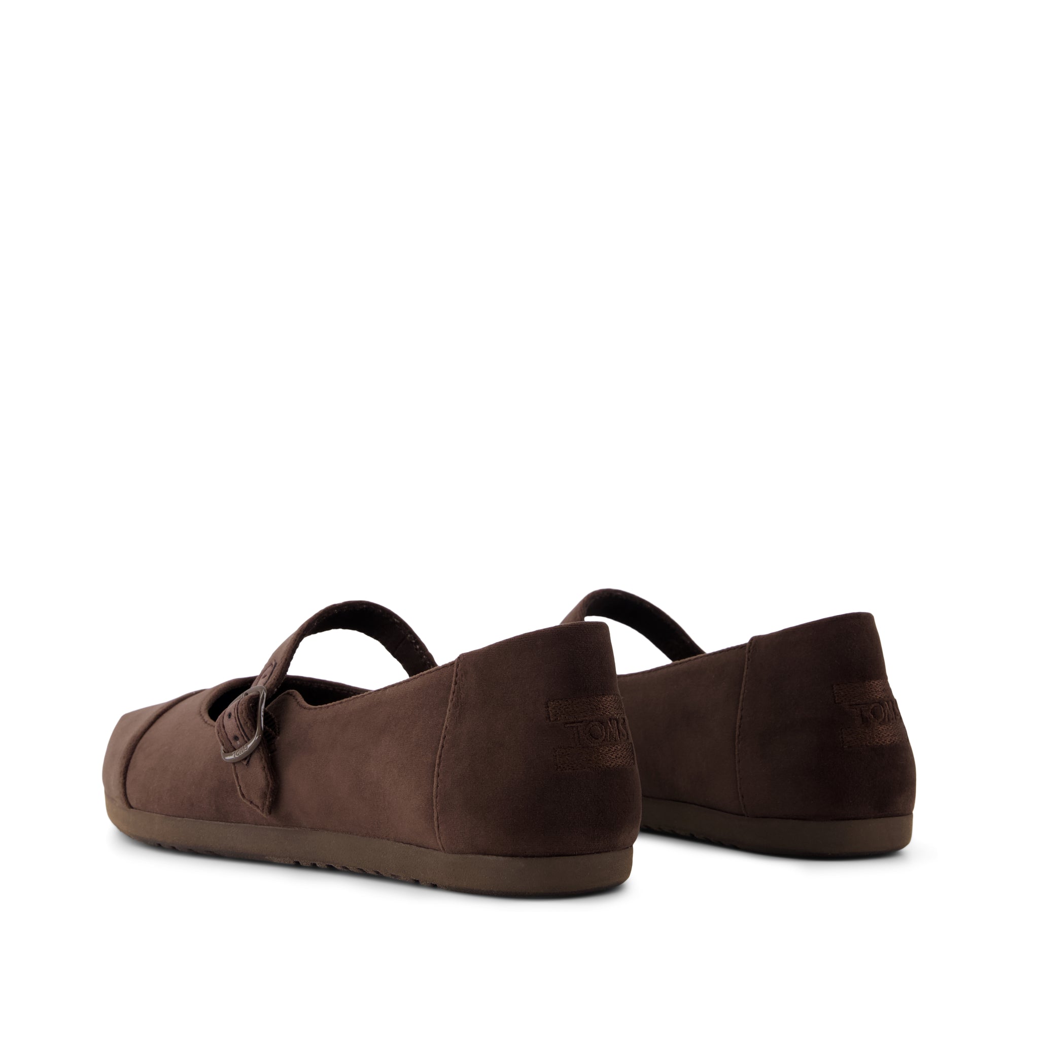 Womens Alpargata Mary Jane Chocolate Brown Premium Velvet - Image 4