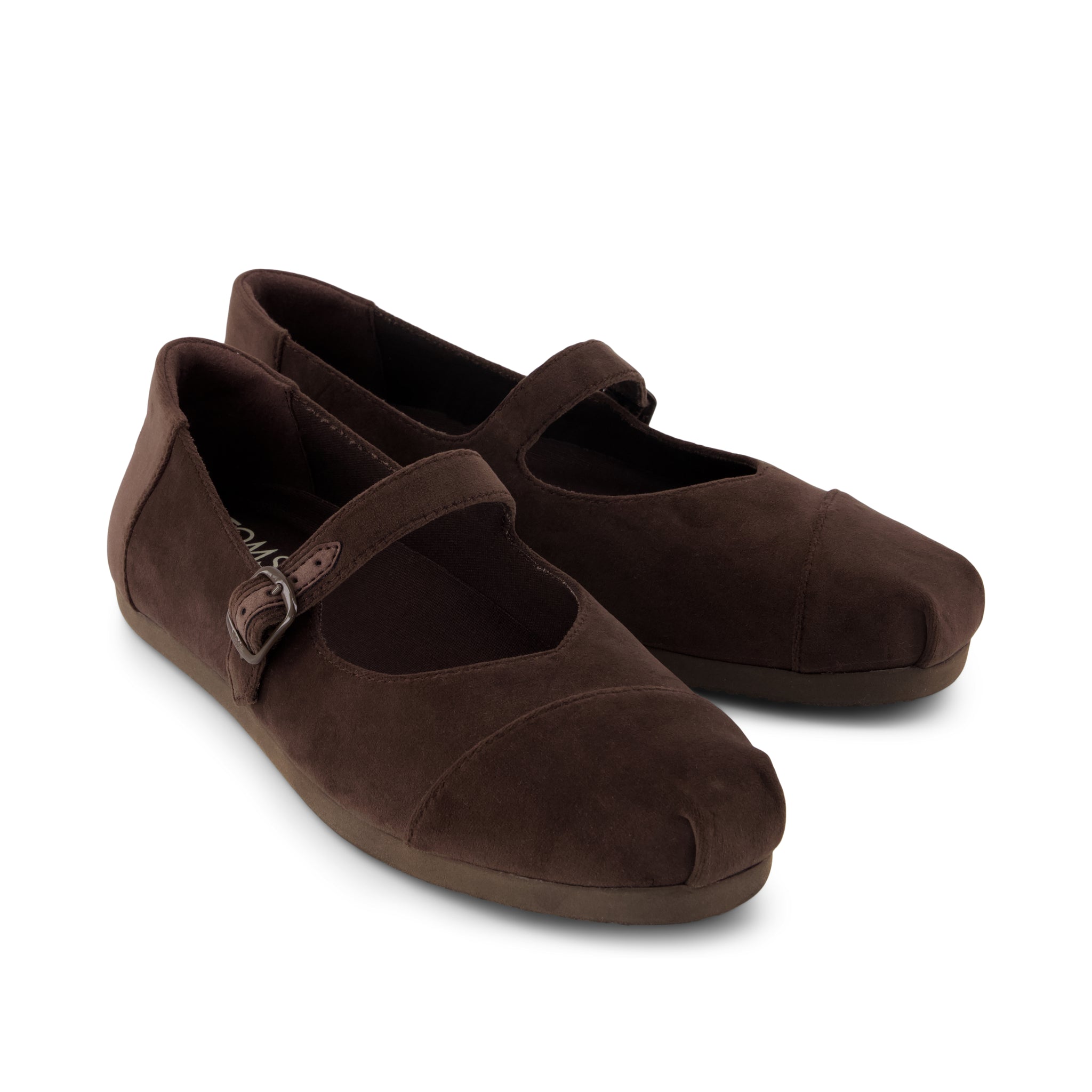 Womens Alpargata Mary Jane Chocolate Brown Premium Velvet - Image 3
