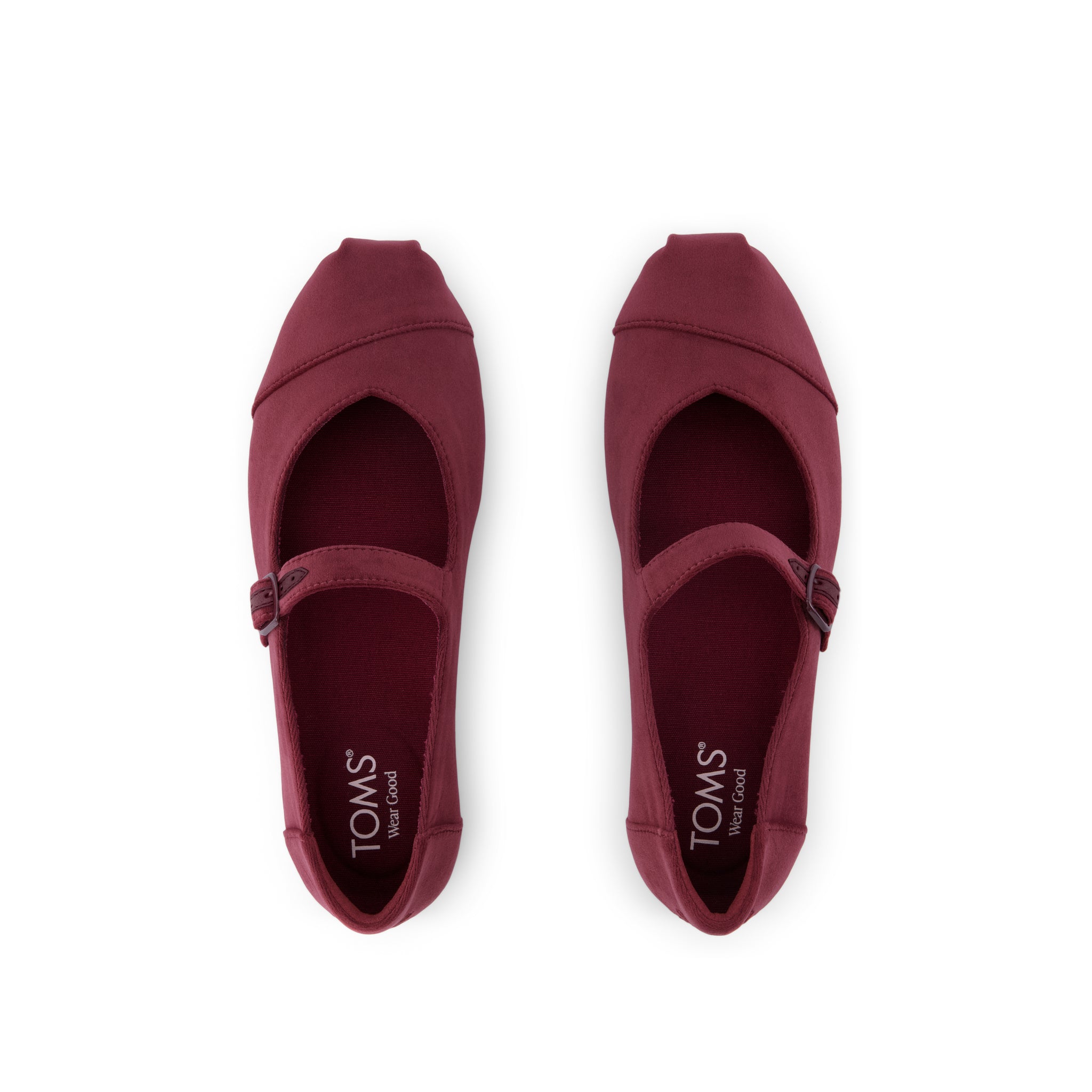 Womens Alpargata Mary Jane Dark Burgundy Premium Velvet - Image 6