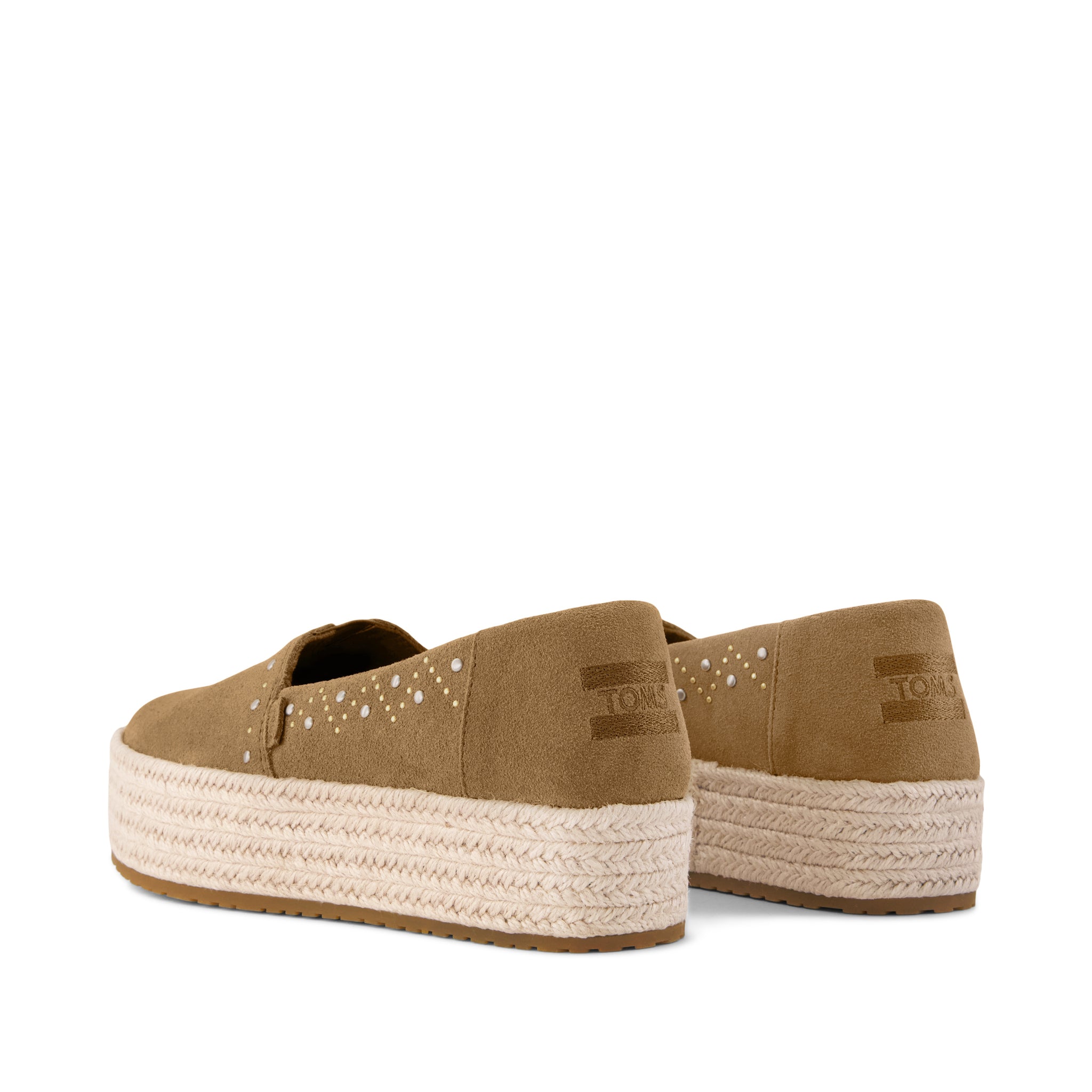 Womens Valencia Platform Espadrille Toffee Suede - Image 4