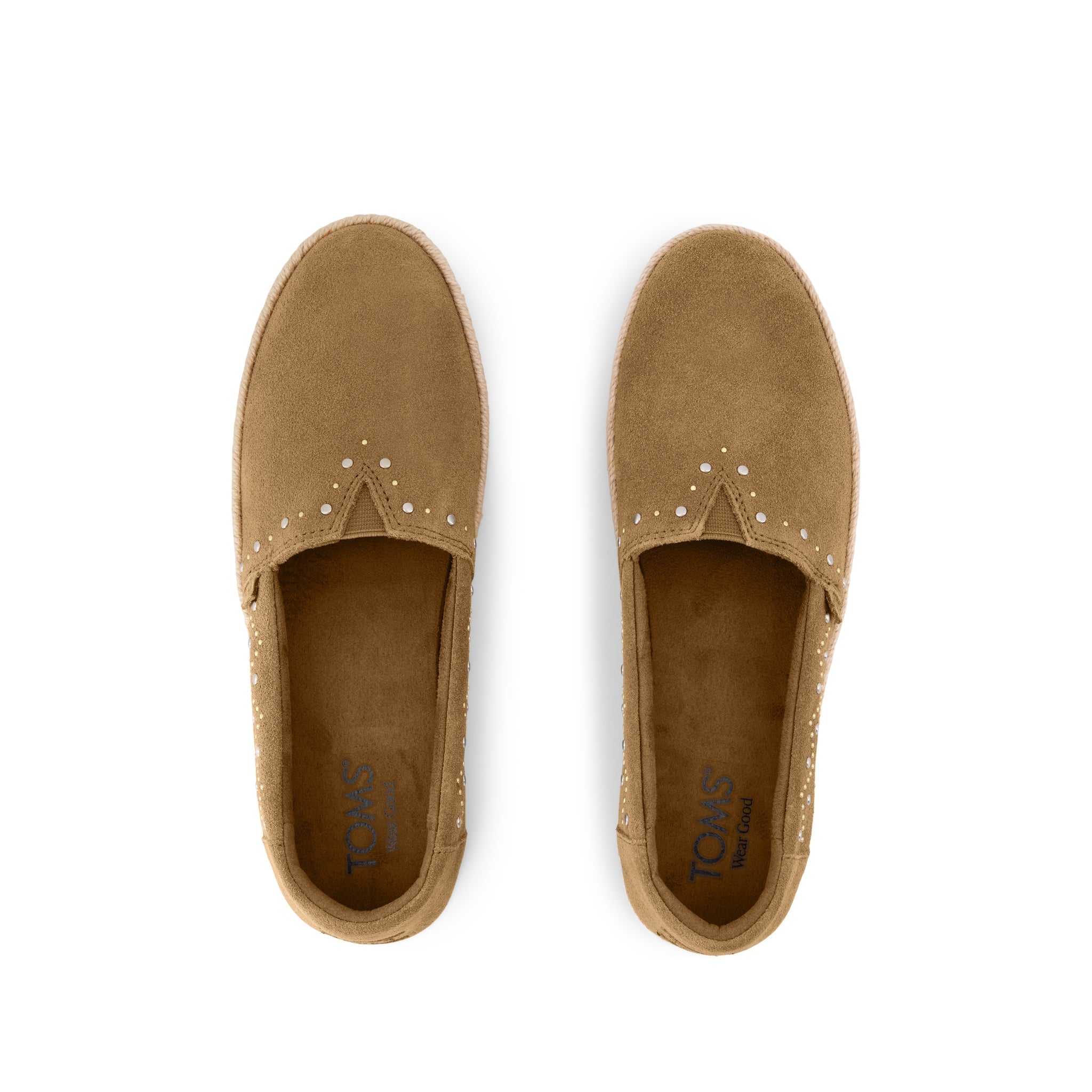Womens Valencia Platform Espadrille Toffee Suede - Image 6