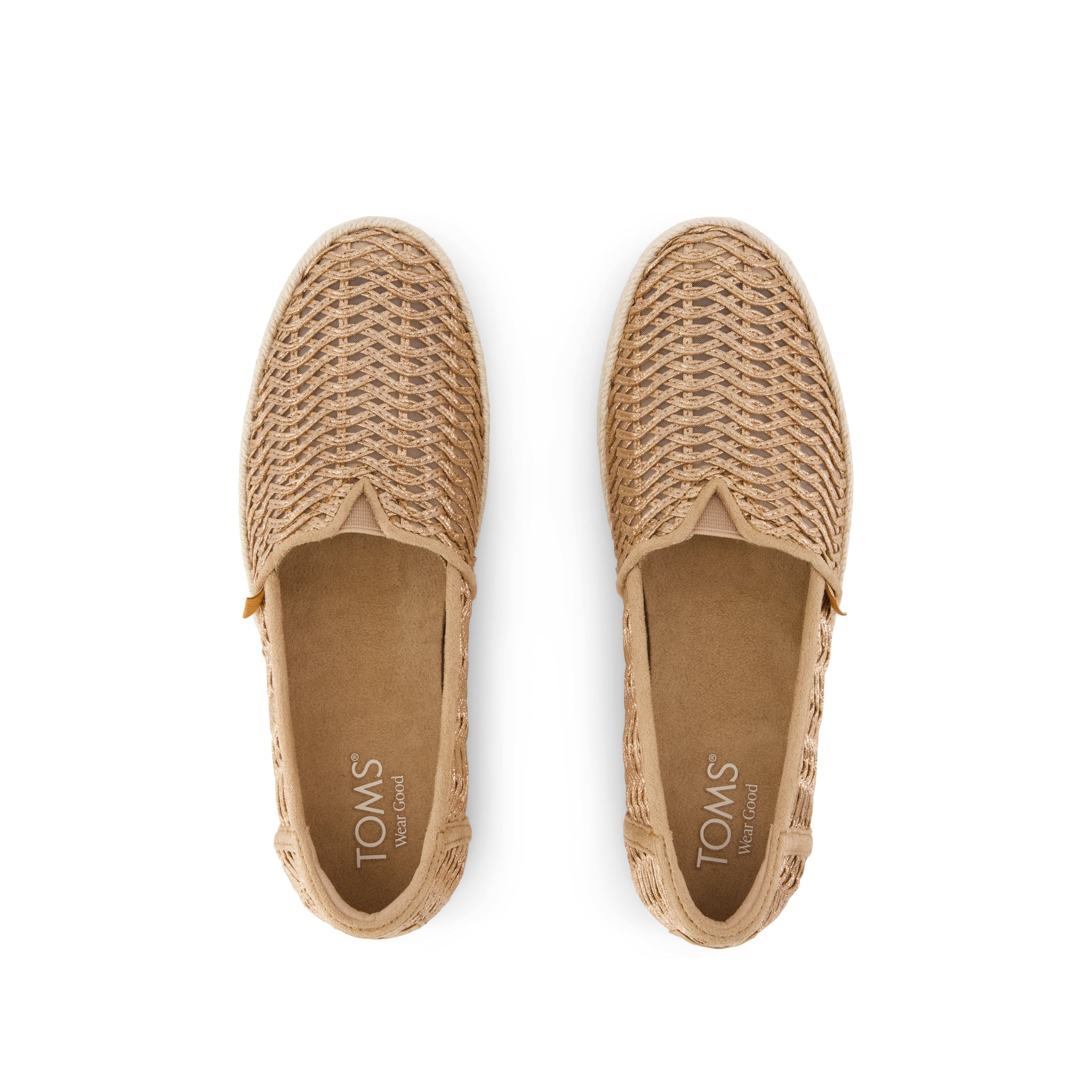 Womens Valencia Platform Espadrille Bronze Deco Basket Weave - Image 6