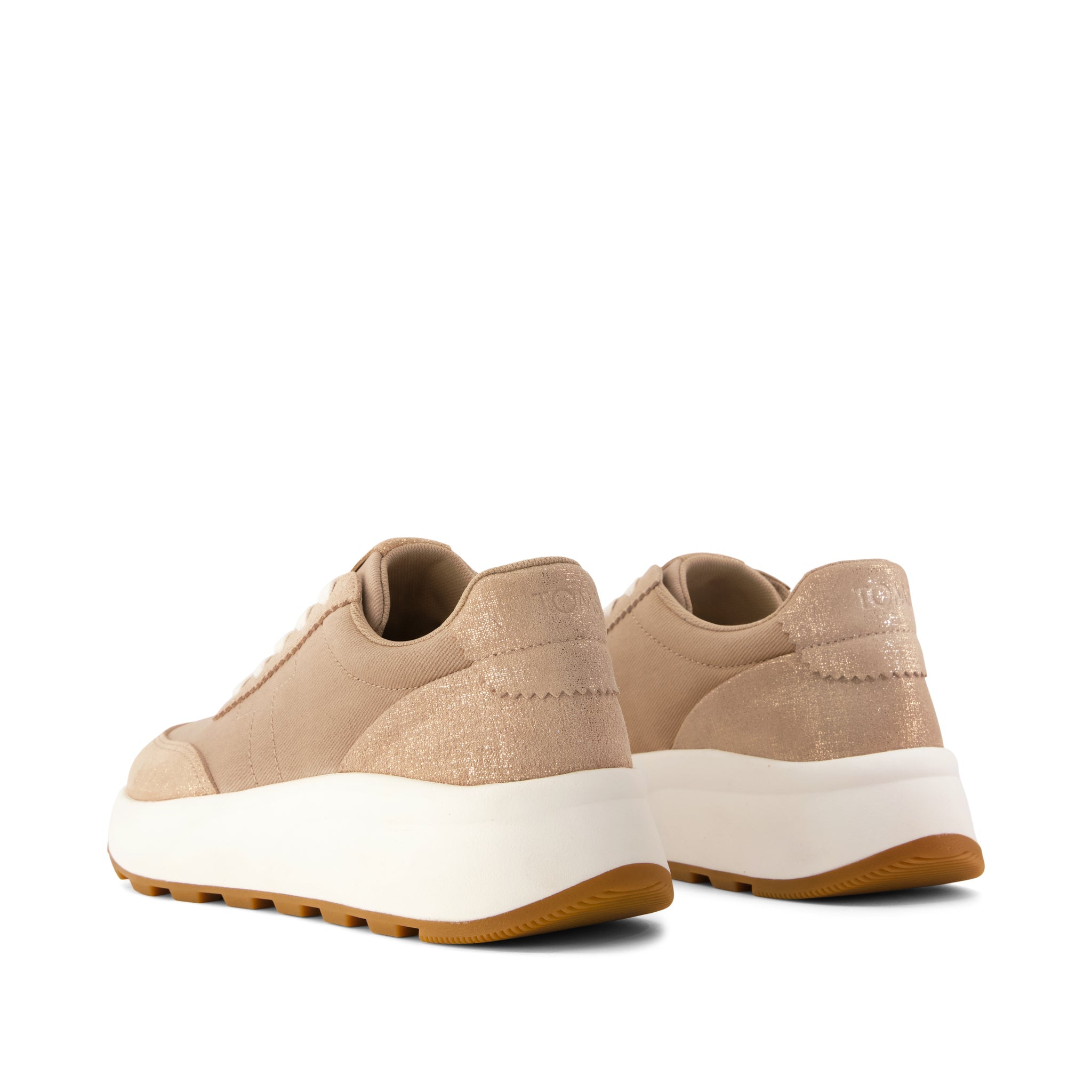 Womens TRVL Lite Wedge Sneaker Water Repellent Taupe Vintage Twill - Image 4