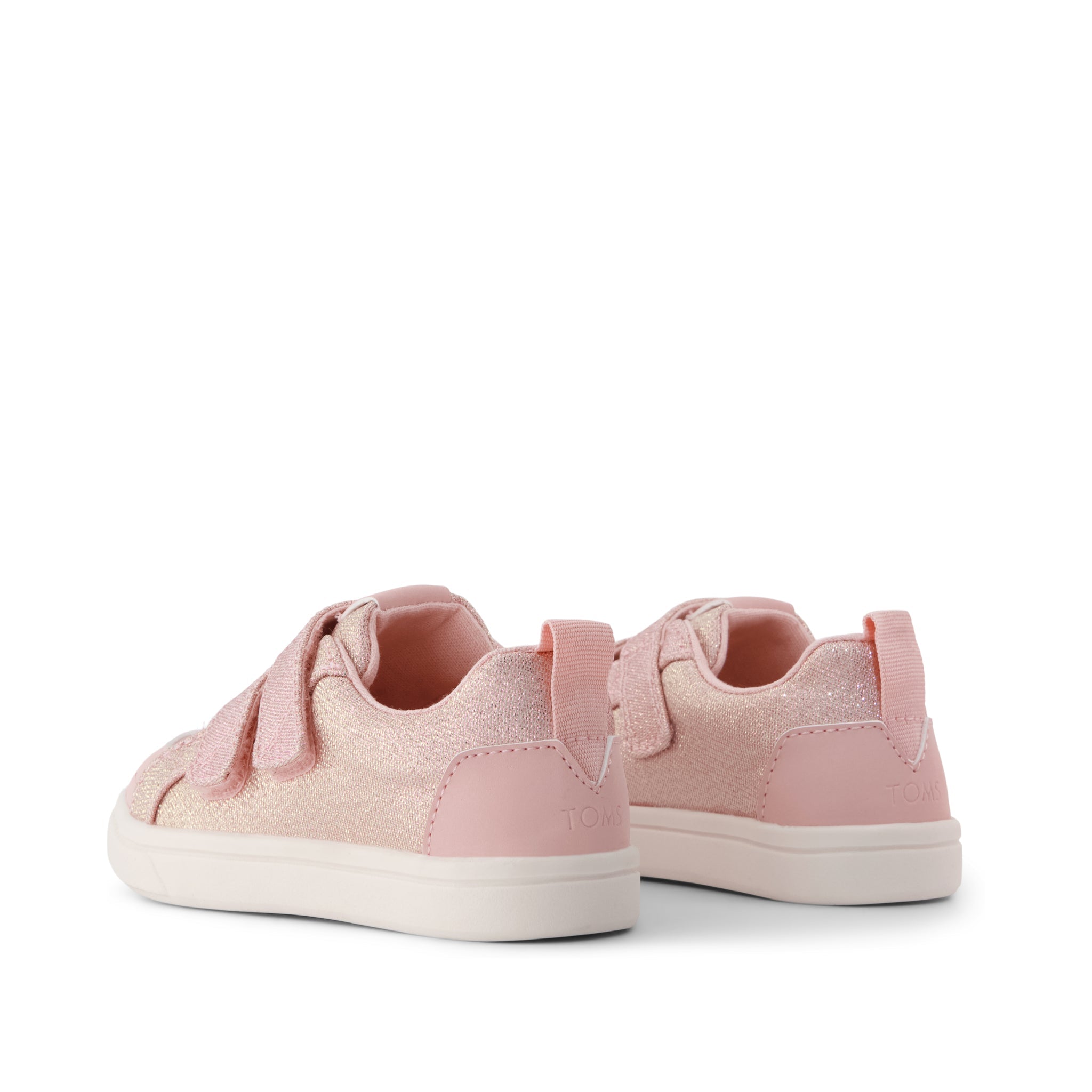 Cruz Double Strap Toddler Sneaker Pink Quartz Iridescent Woven - Image 4