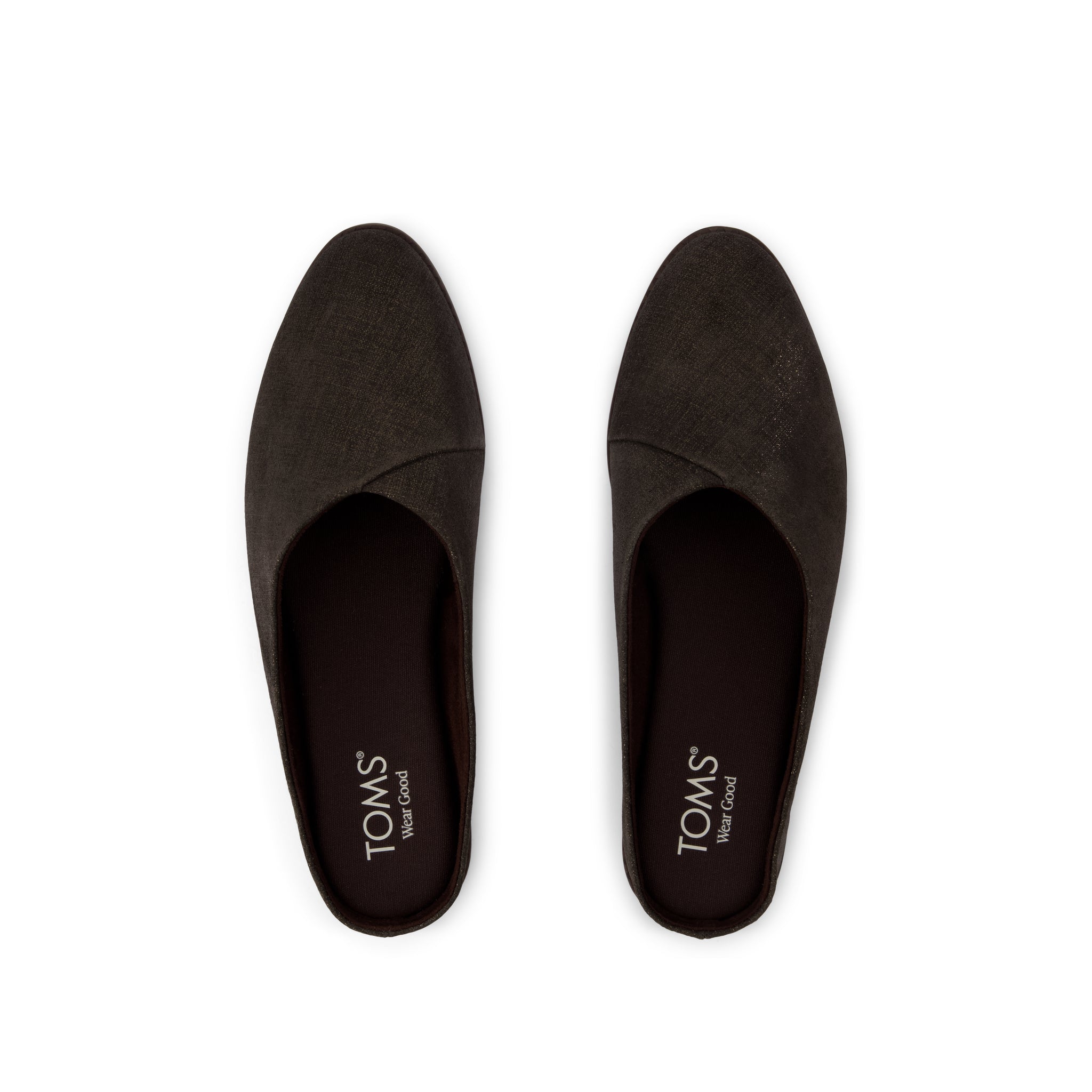 Womens Amelia Mule Chocolate Brown Metallic Suede - Image 6