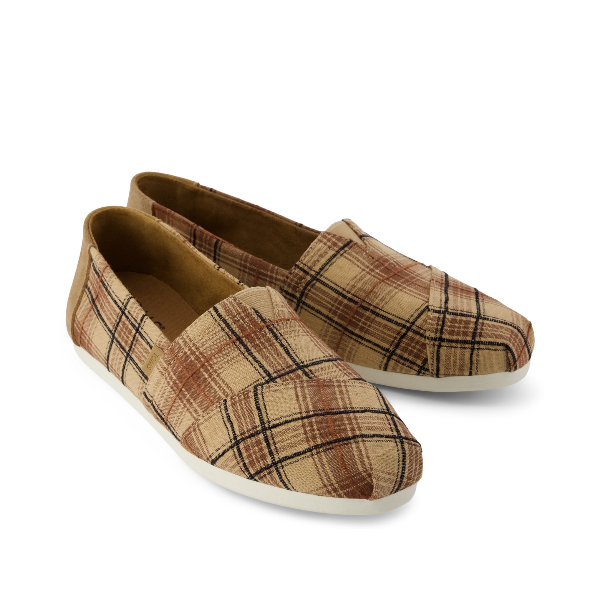 Womens Alpargata Classic Toffee Textured Plaid - Image 3