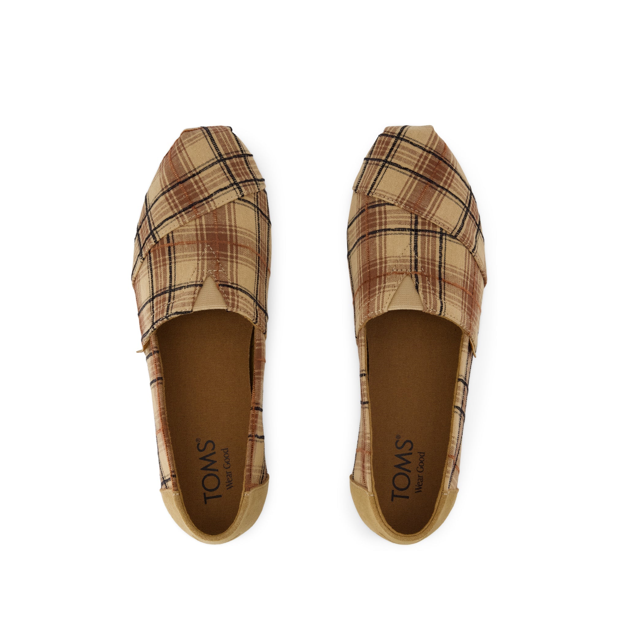 Womens Alpargata Classic Toffee Textured Plaid - Image 6