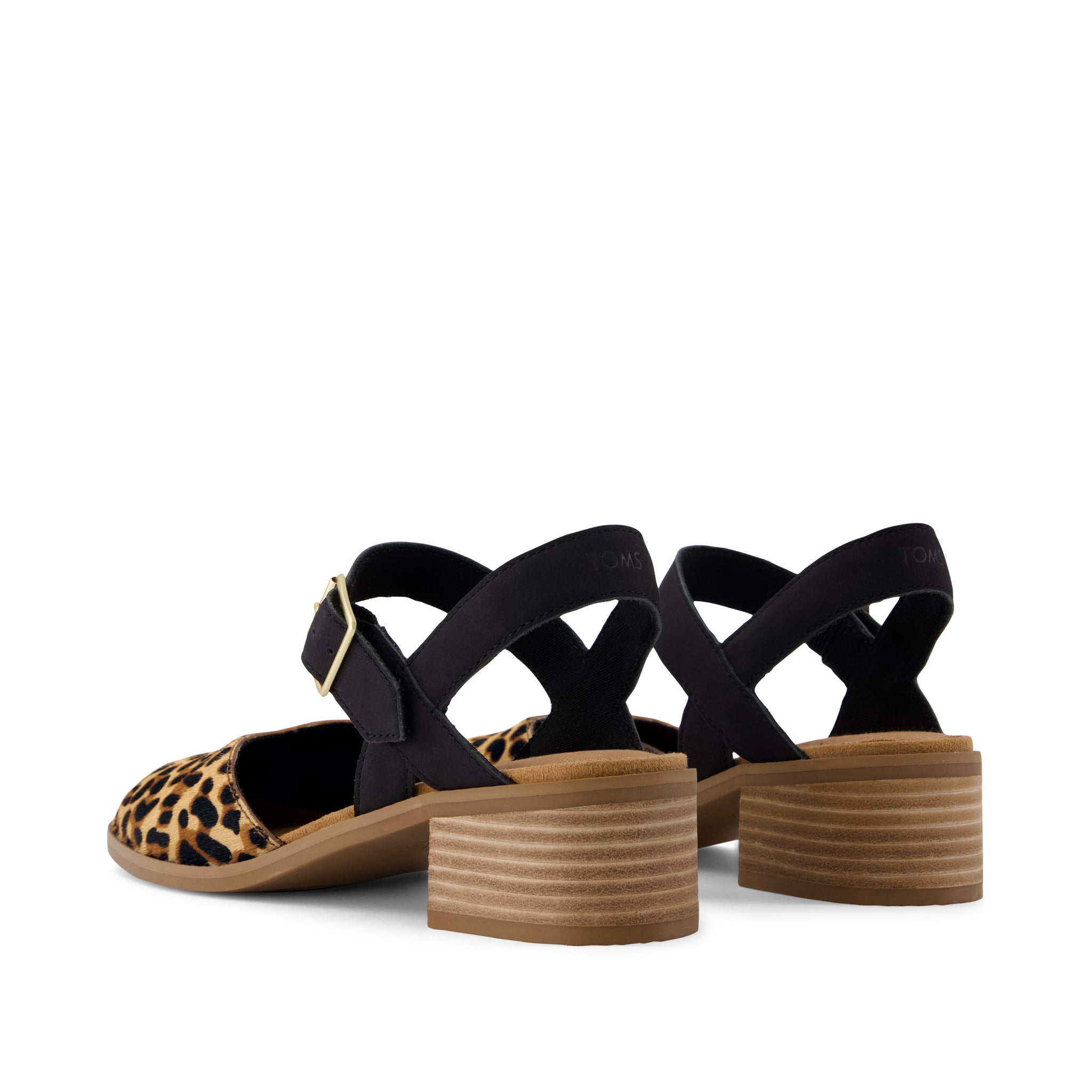 Womens Jaclyn Heel Leopard Print Hair - Image 3