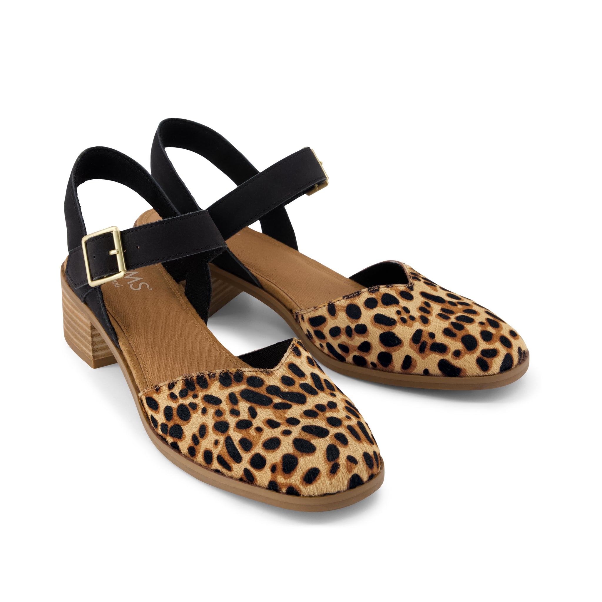 Womens Jaclyn Heel Leopard Print Hair - Image 2
