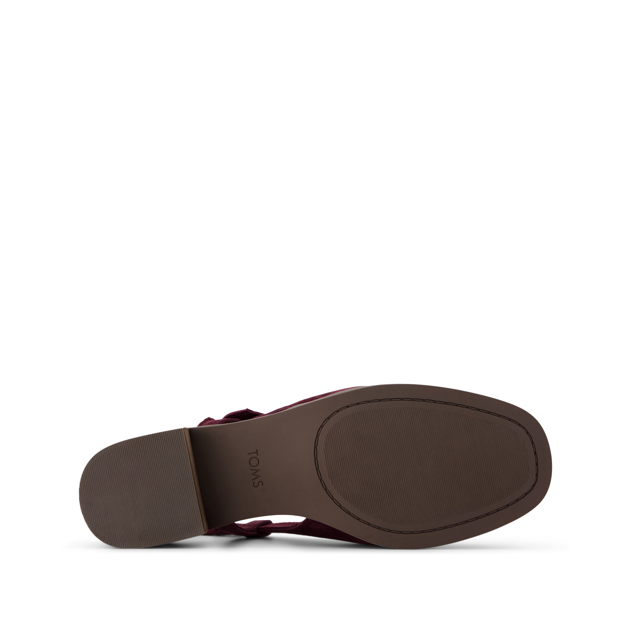 Womens Jaclyn Slingback Bow Heel Burgundy Kid Suede - Image 5