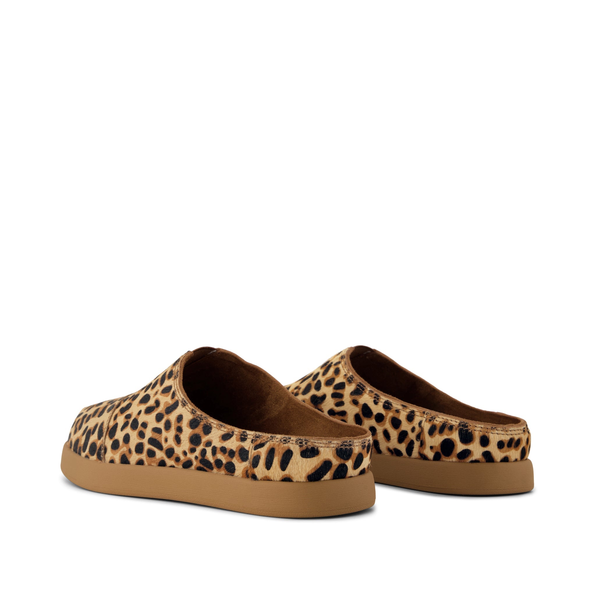 Womens Alpargata Ease Mule Brown Sugar Leopard Print Hair - Image 3