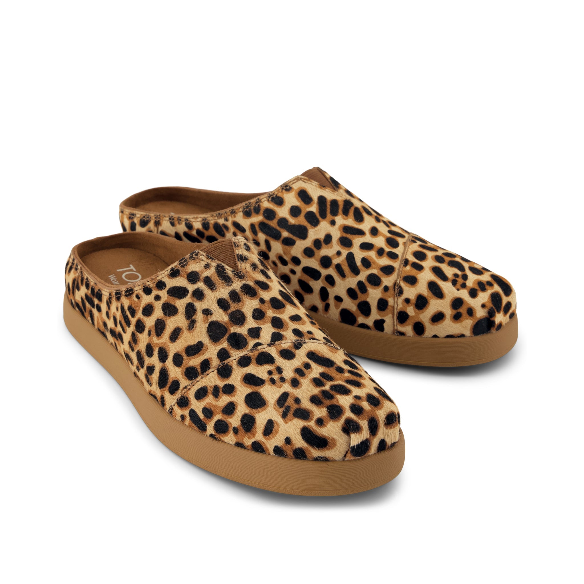 Womens Alpargata Ease Mule Brown Sugar Leopard Print Hair - Image 2