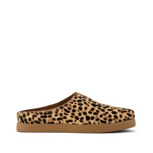 Womens Alpargata Ease Mule Brown Sugar Leopard Print Hair