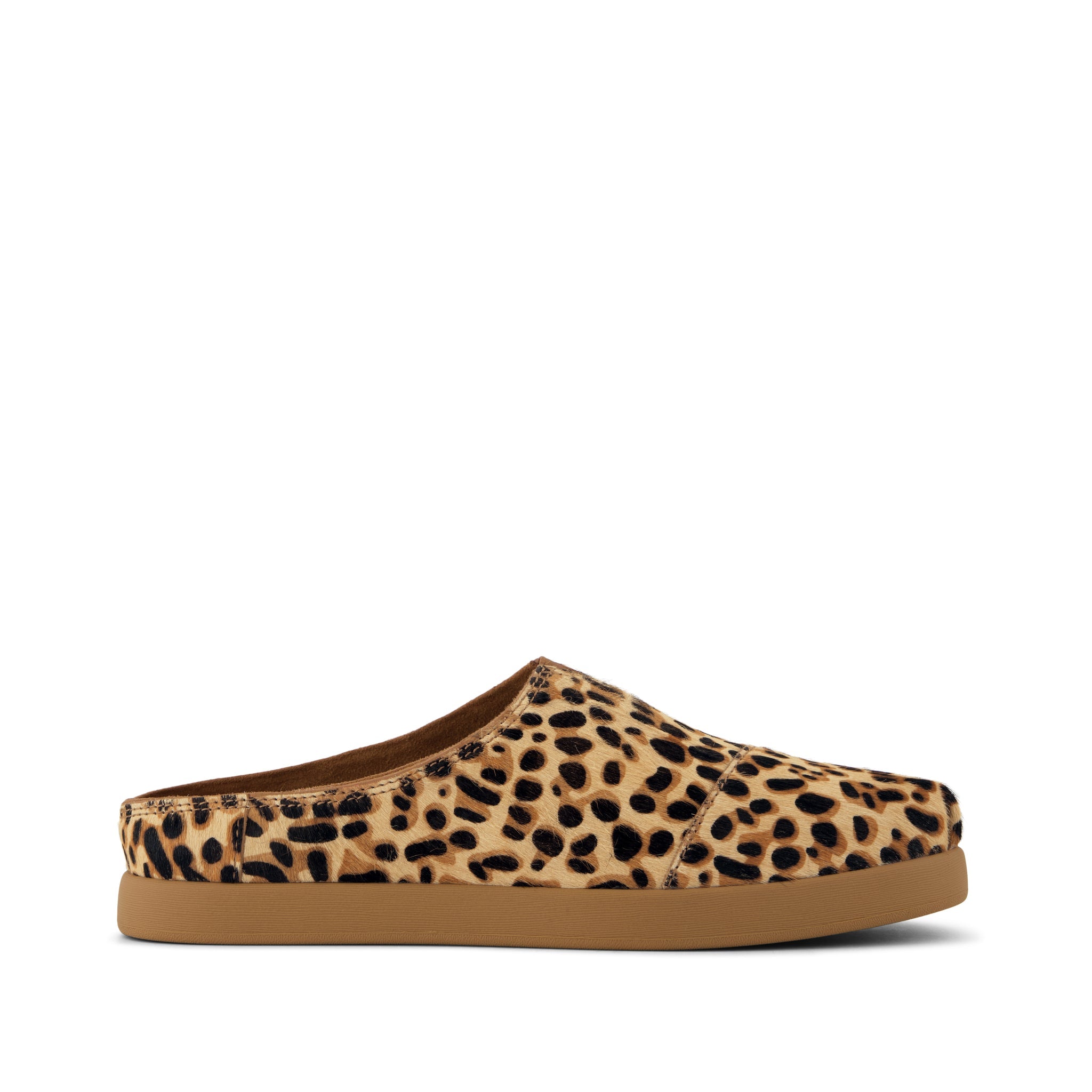 Womens Alpargata Ease Mule Brown Sugar Leopard Print Hair
