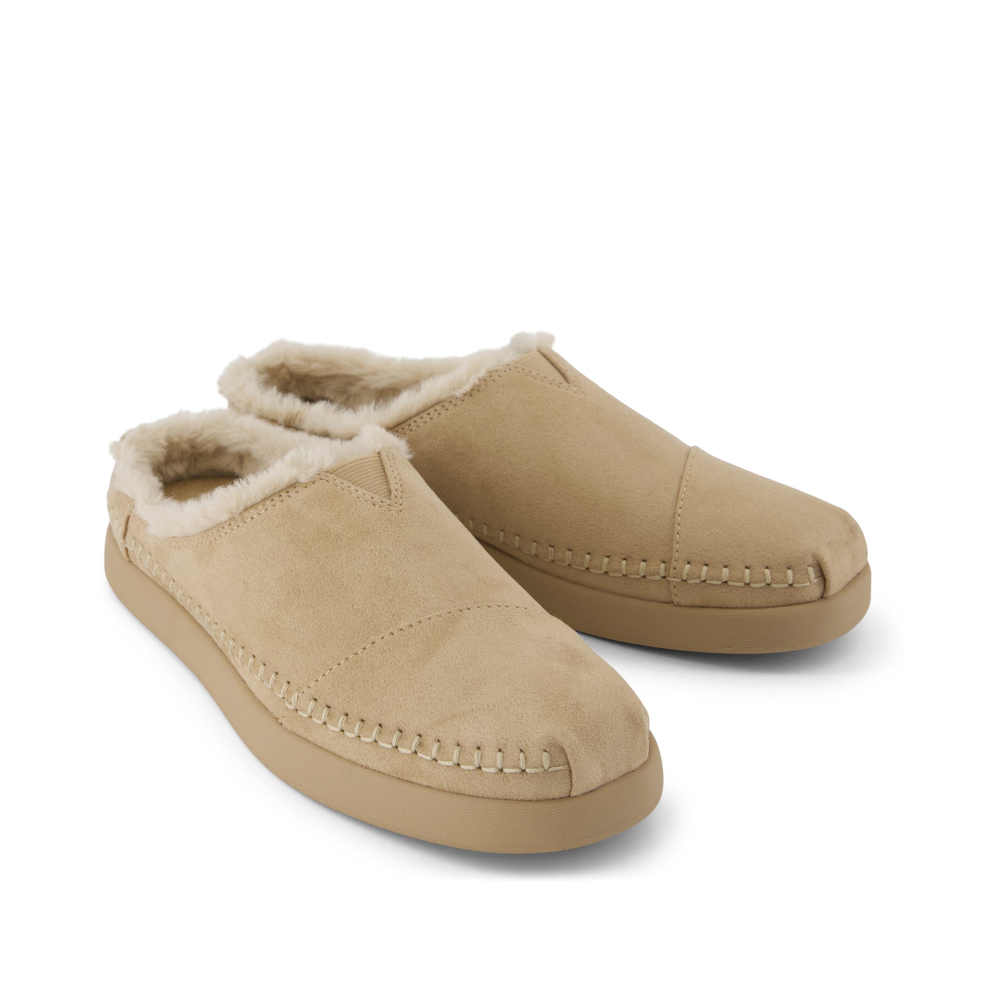 Womens Alpargata Ease Mule Taupe Microsuede - Image 2