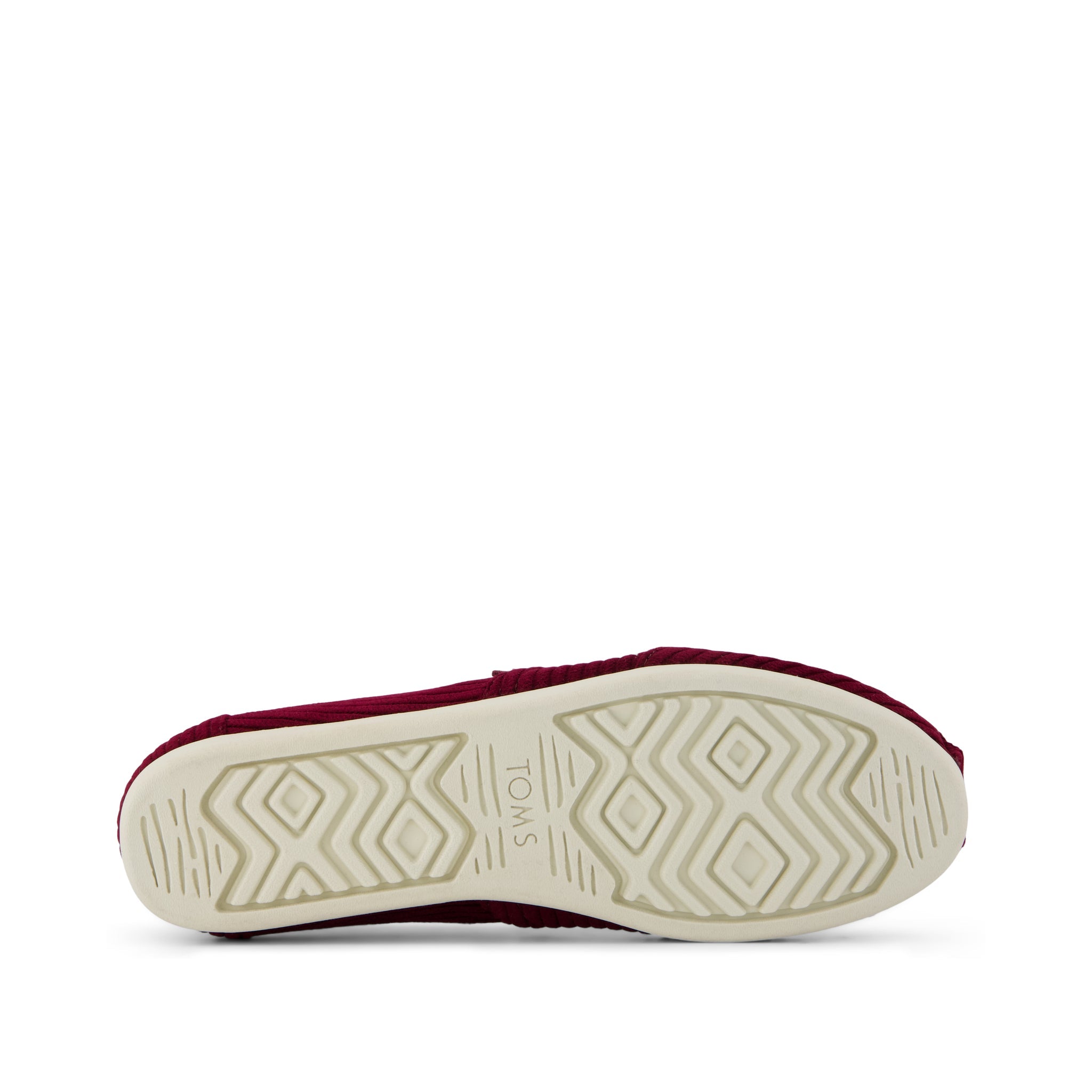 Womens Alpargata Classic Burgundy Cordurory - Image 5