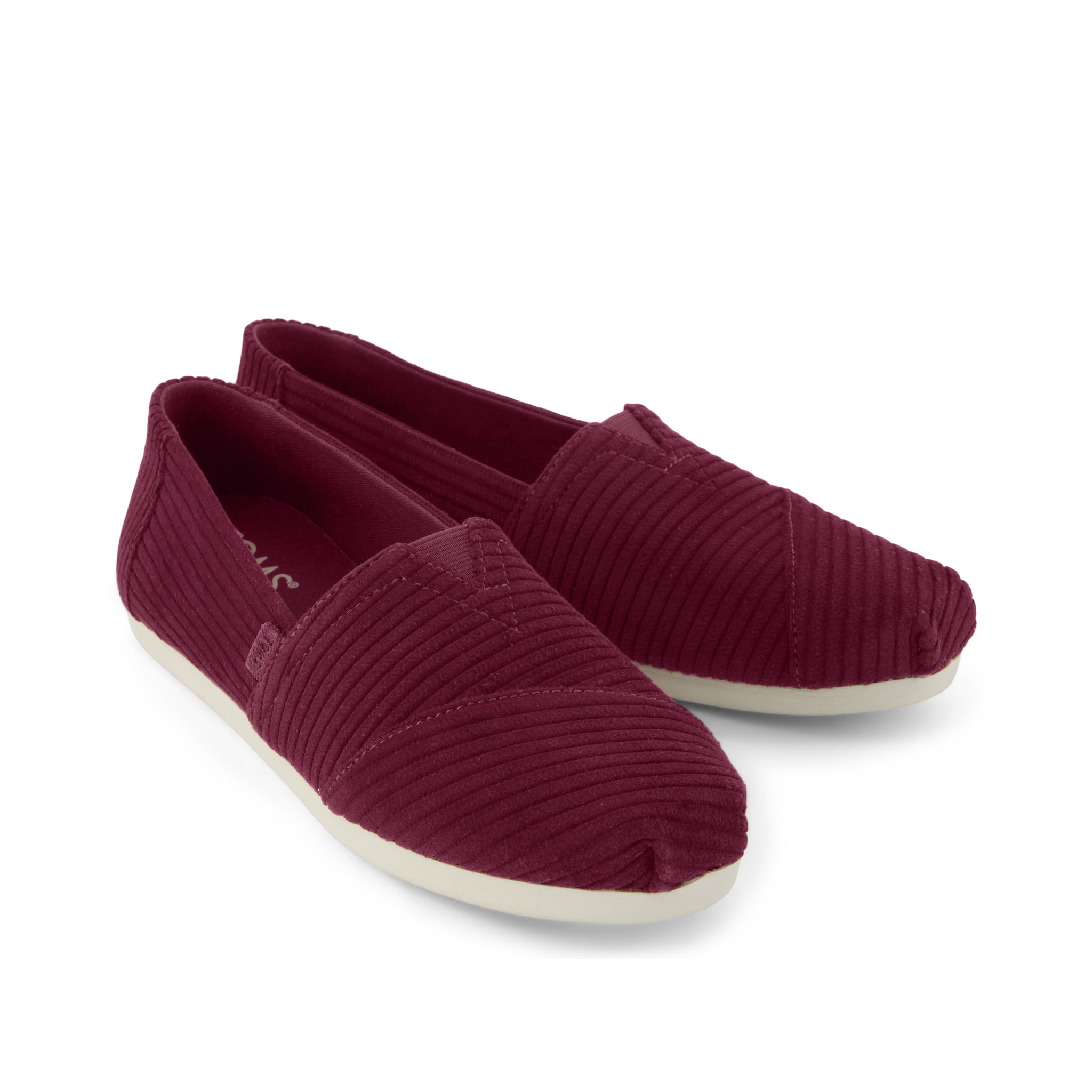 Womens Alpargata Classic Burgundy Cordurory - Image 3