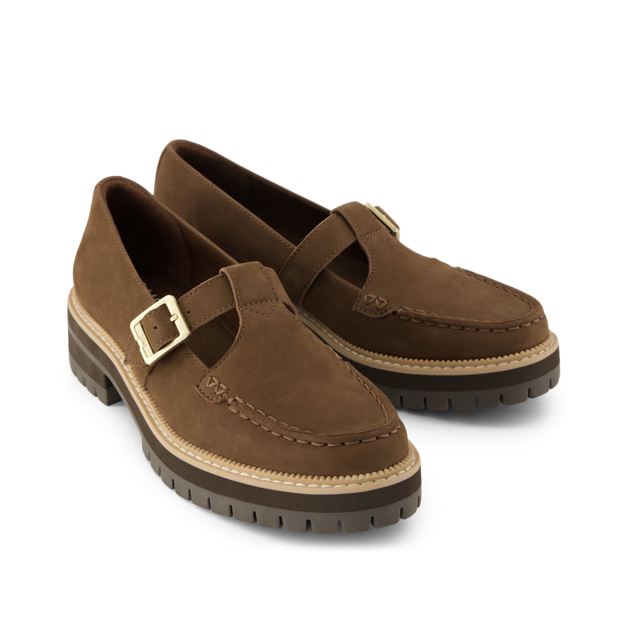 Womens Cara Mary Jane Loafer Hot Cocoa Nubuck Leather - Image 3