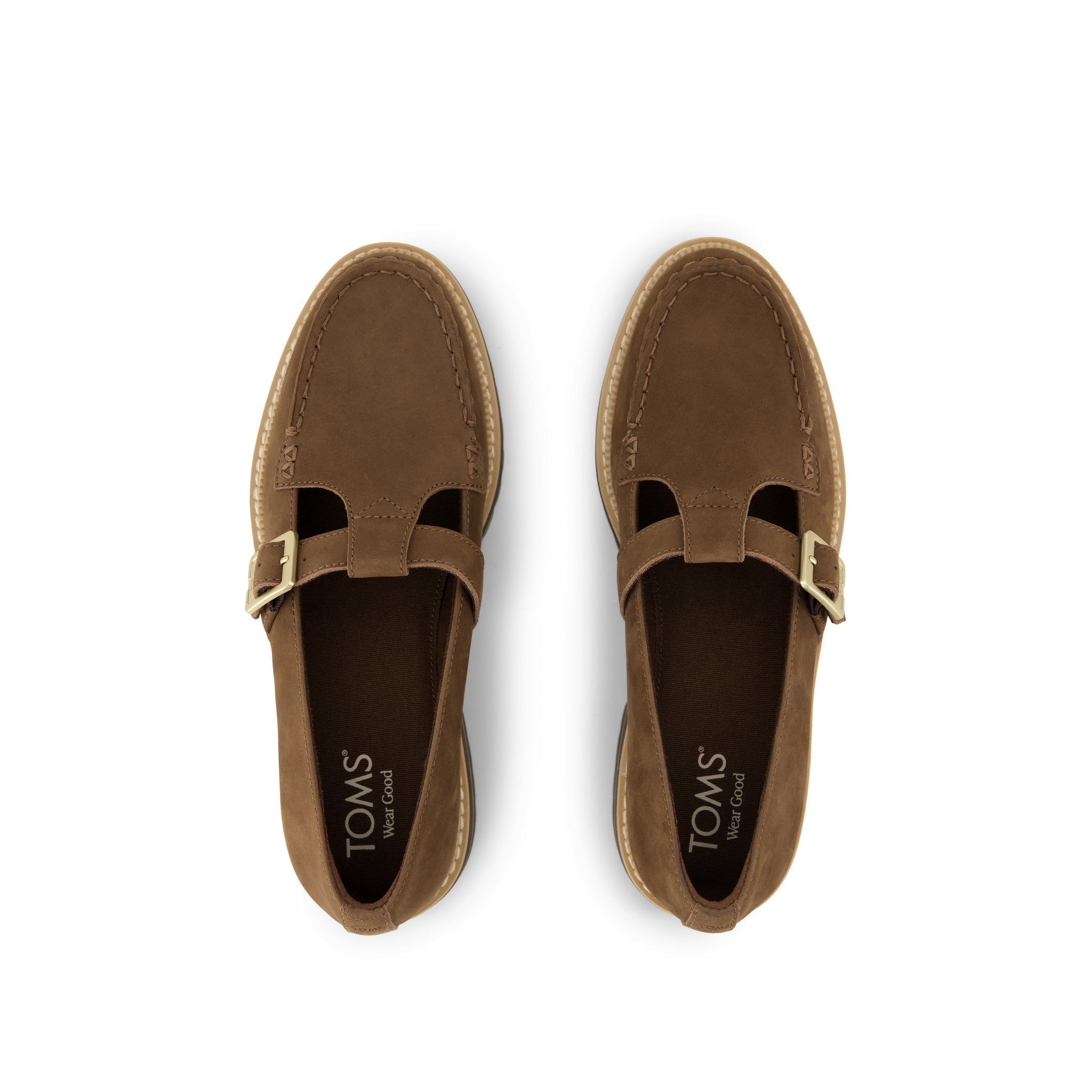Womens Cara Mary Jane Loafer Hot Cocoa Nubuck Leather - Image 6