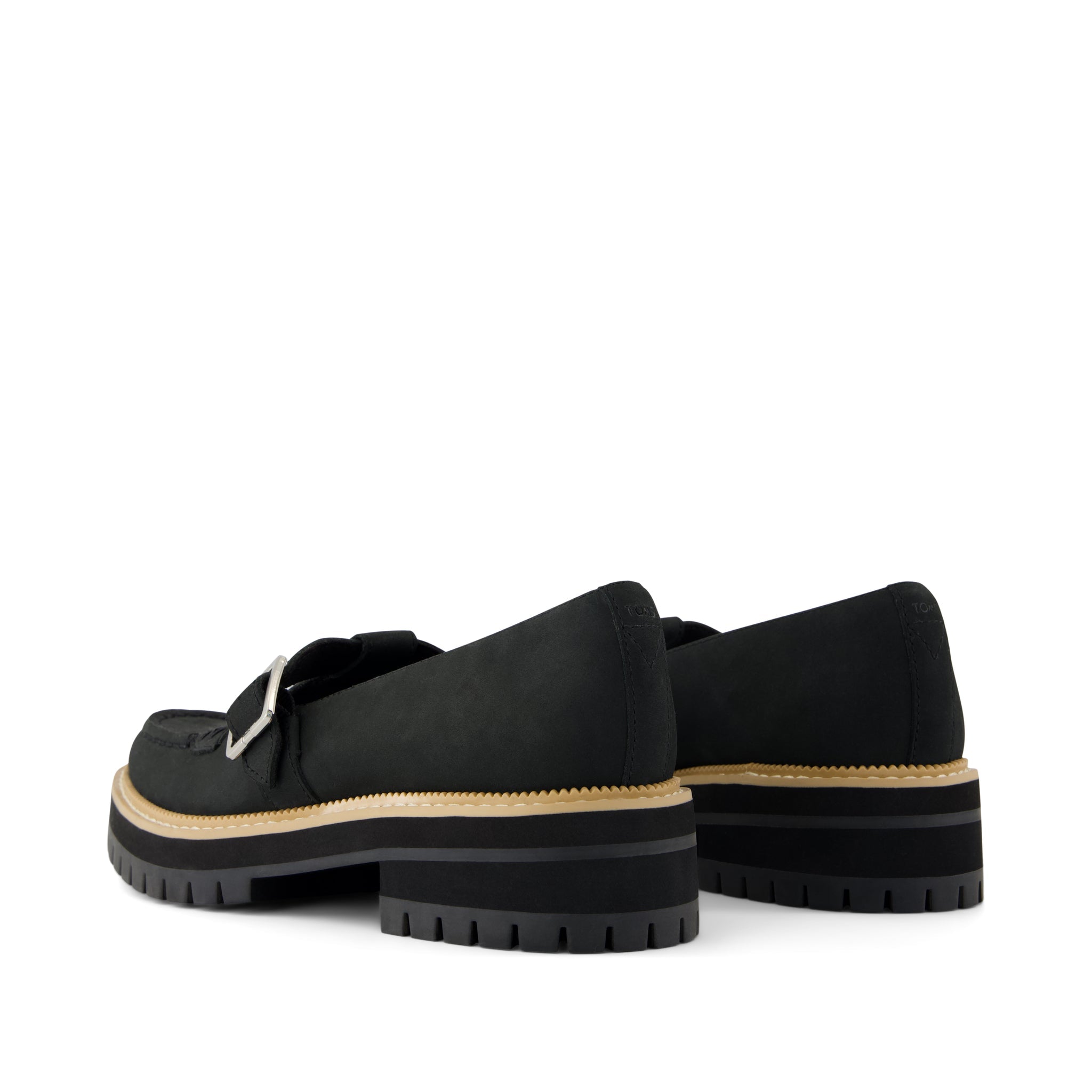 Womens Cara Mary Jane Loafer Black Nubuck Leather - Image 4