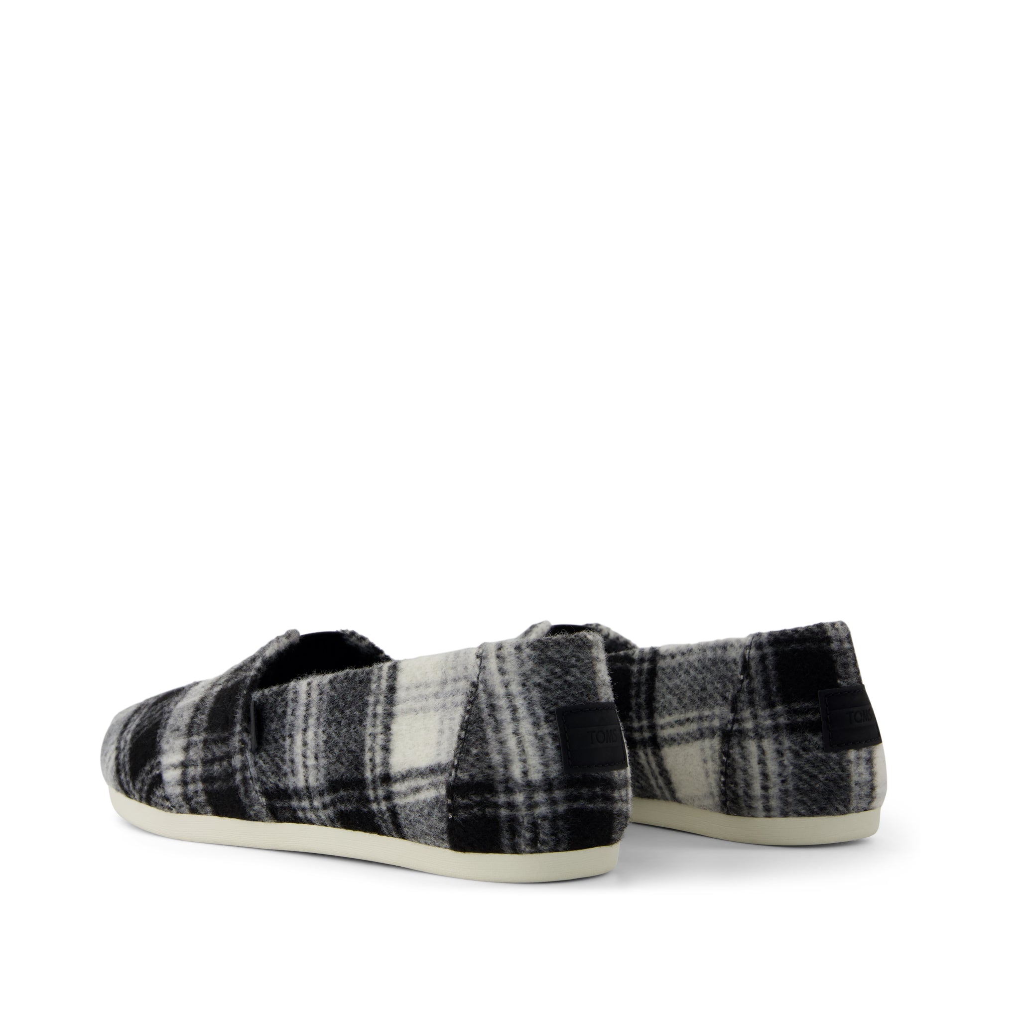 Womens Alpargata Classic Black Cozy Plaid - Image 3