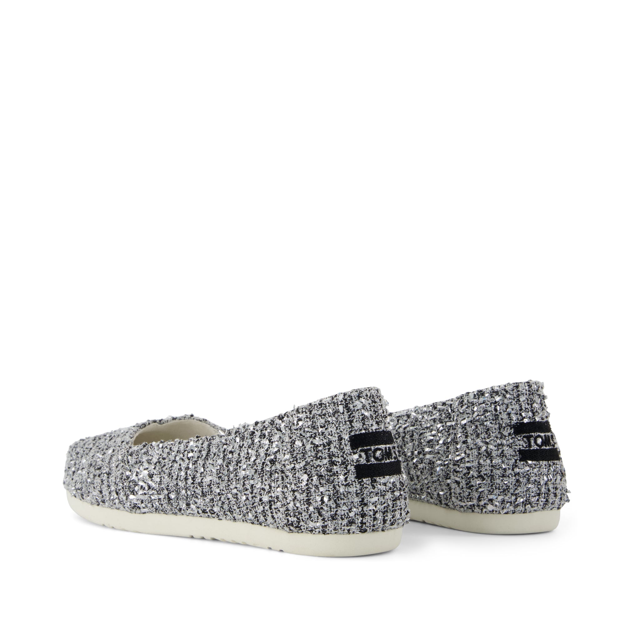 Womens Alpargata Ballet Flat Metallic Boucle - Image 3