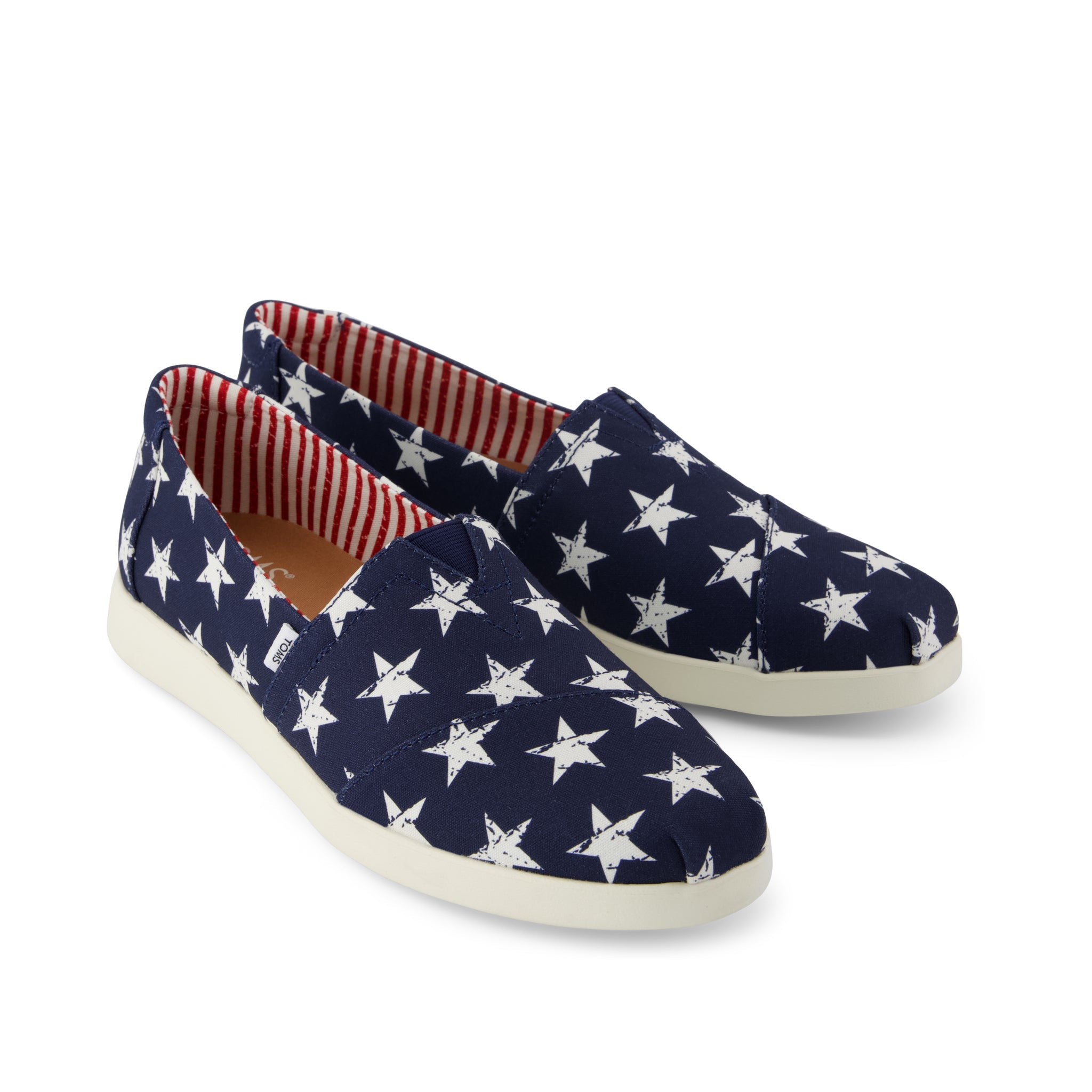 Womens Alpargata Plus Navy Stars Canvas - Image 3