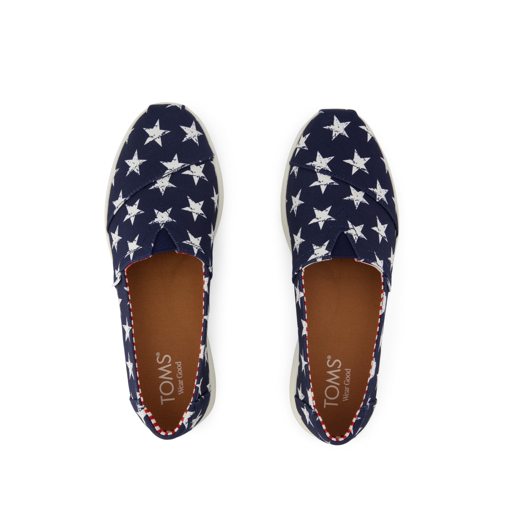 Womens Alpargata Plus Navy Stars Canvas - Image 6