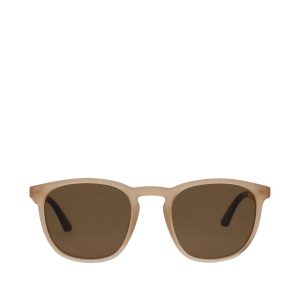 Silas Shiny Oatmilk Traveler Sunglasses