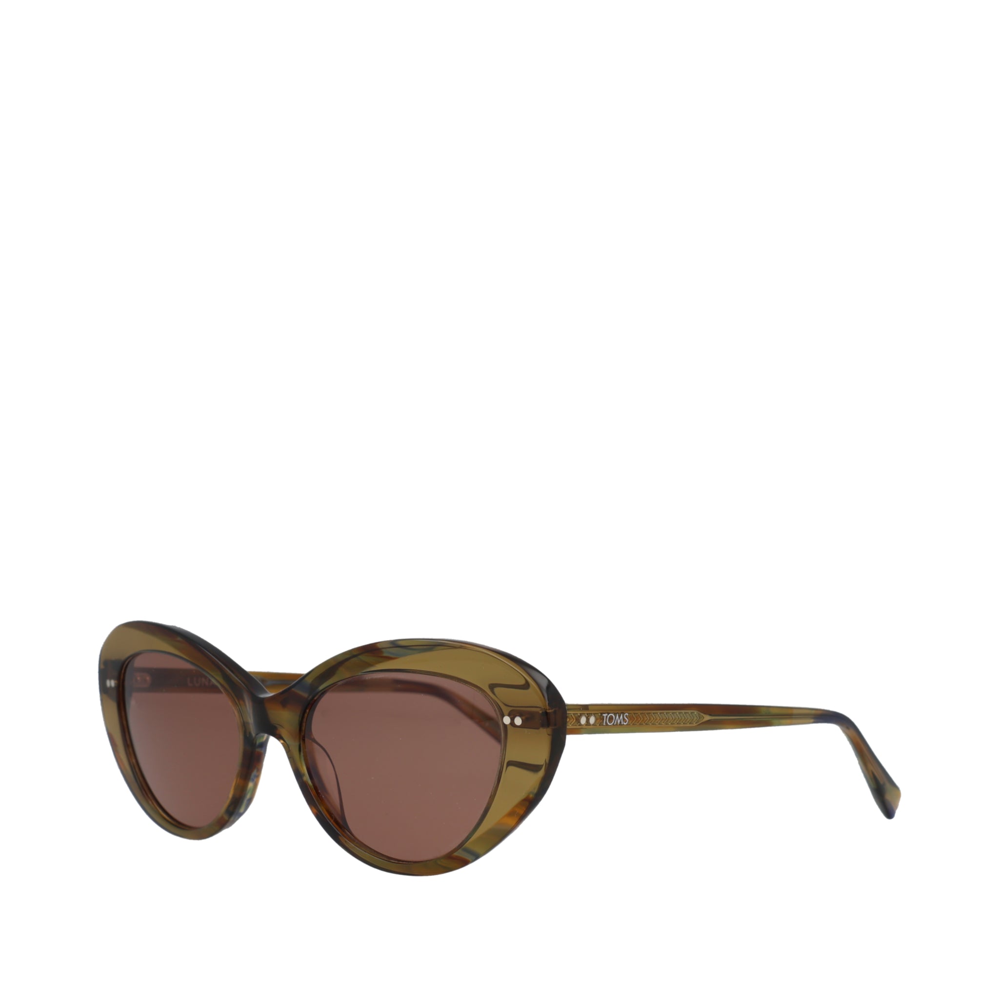 Luna Striped Prairie Handcrafted Sunglasses - Image 2