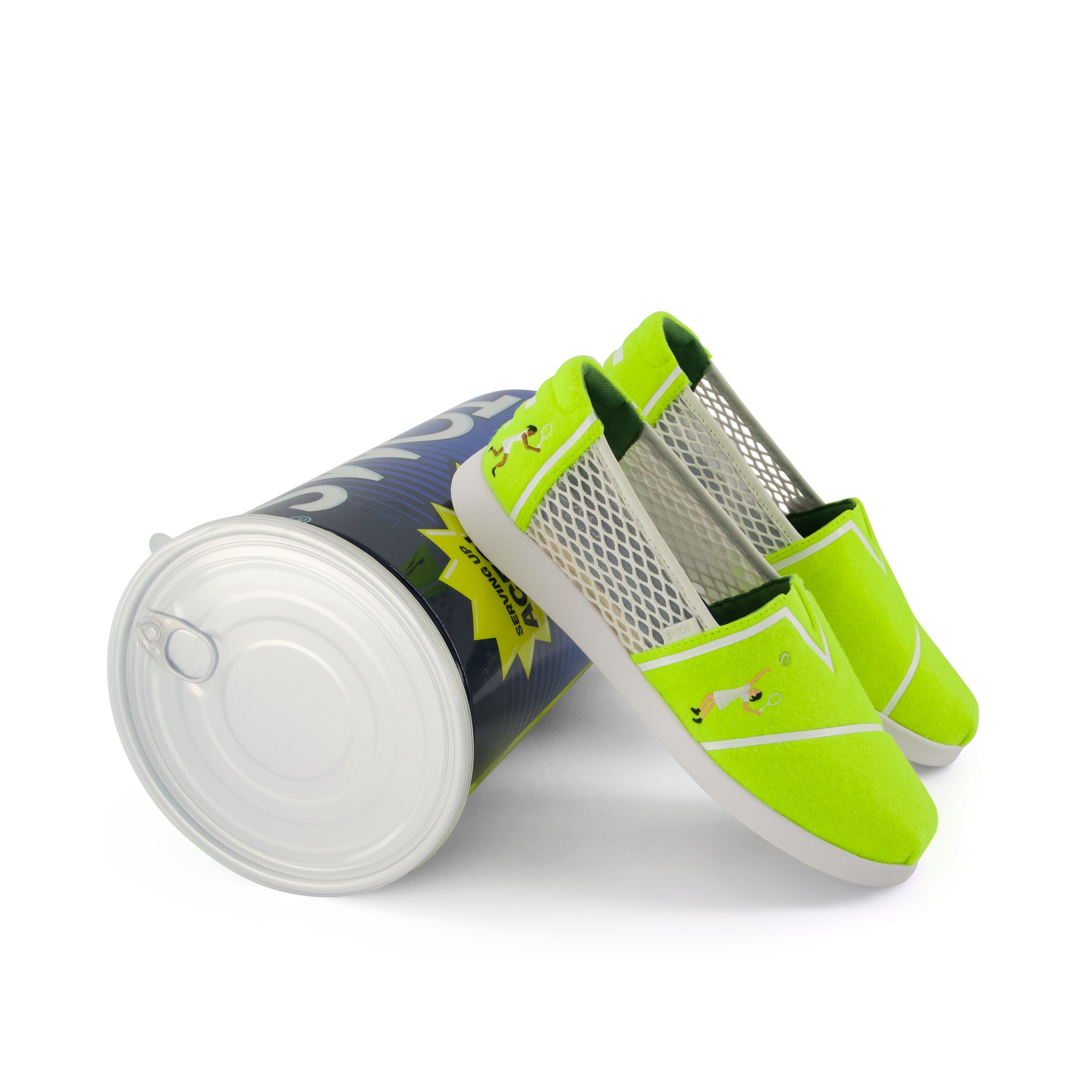 Womens Alpargata Plus Neon Yellow Tennis Felt - Image 3