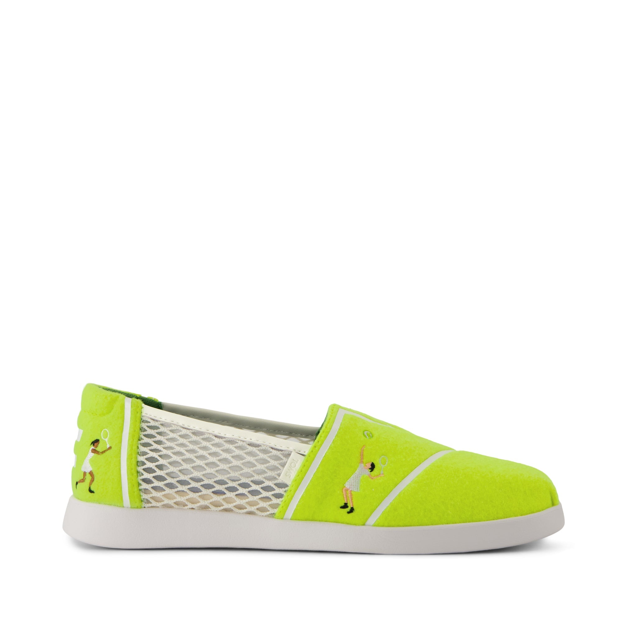Womens Alpargata Plus Neon Yellow Tennis Felt