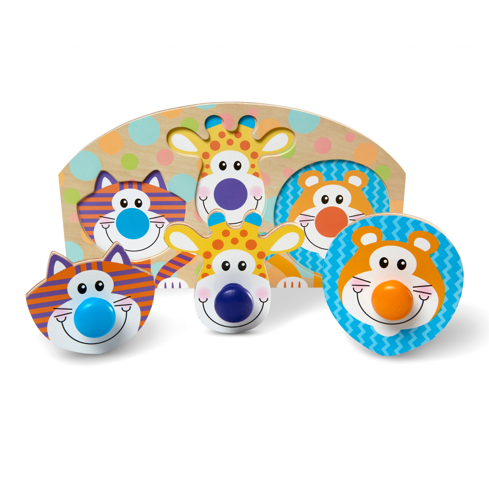 Safari Jumbo Peg Puzzle - 3 Pieces - Image 4