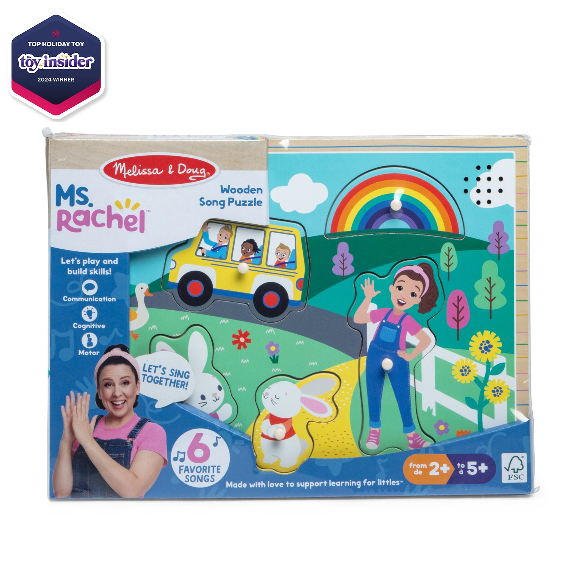 Ms. Rachel™ Wooden Song Puzzle – 6 Pieces - Image 3