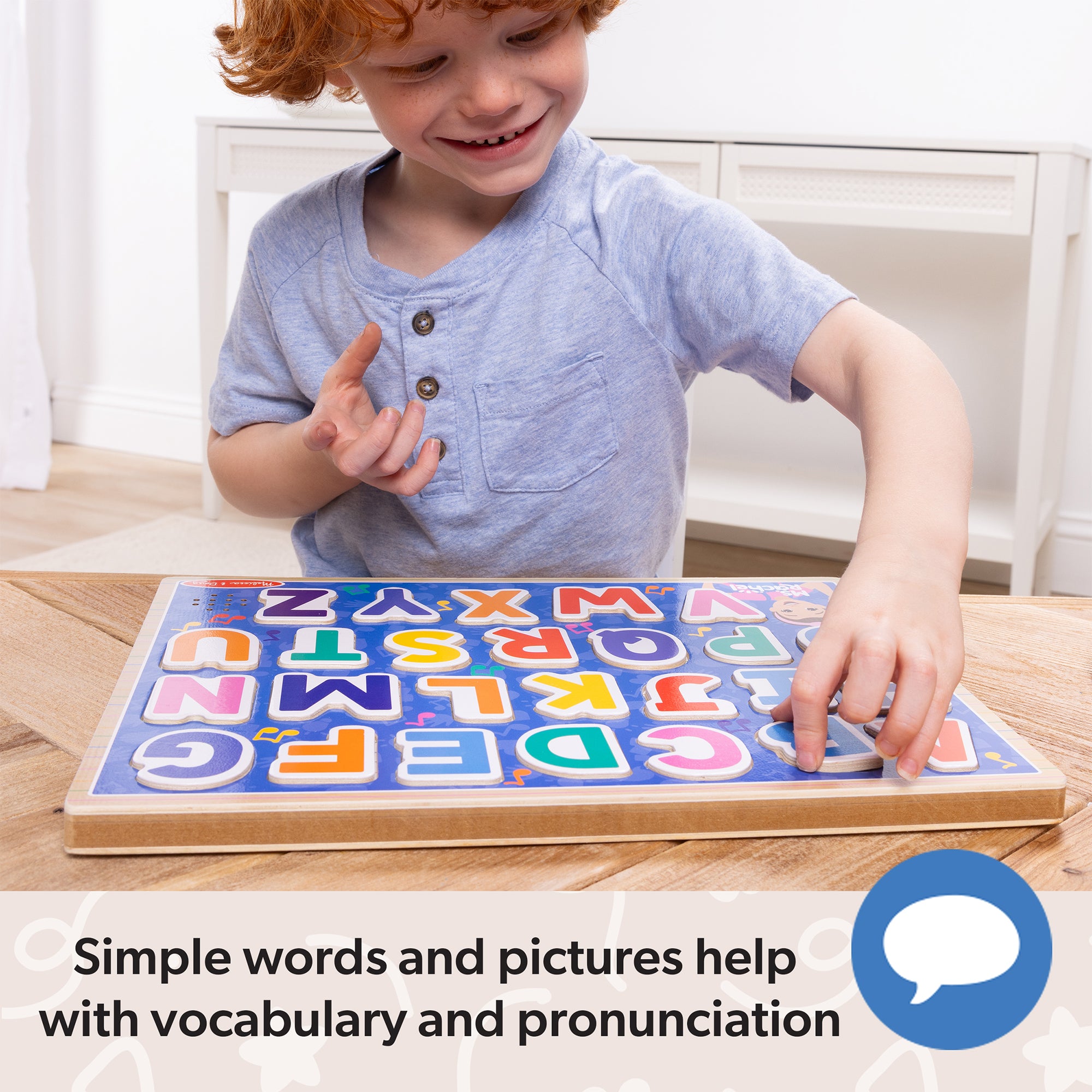 Ms. Rachelâ„¢ Wooden Phonics Alphabet Sound Puzzle - 26 Pieces - Image 6