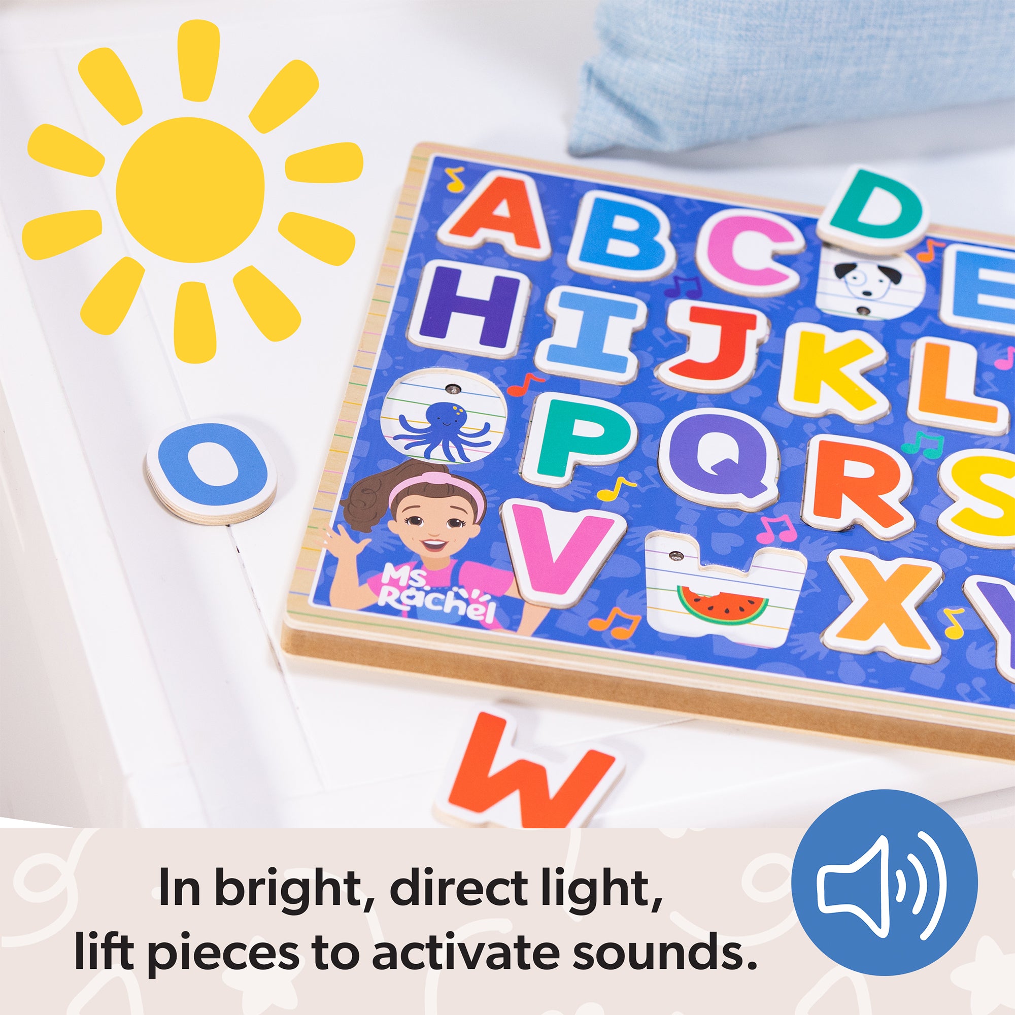 Ms. Rachelâ„¢ Wooden Phonics Alphabet Sound Puzzle - 26 Pieces - Image 2