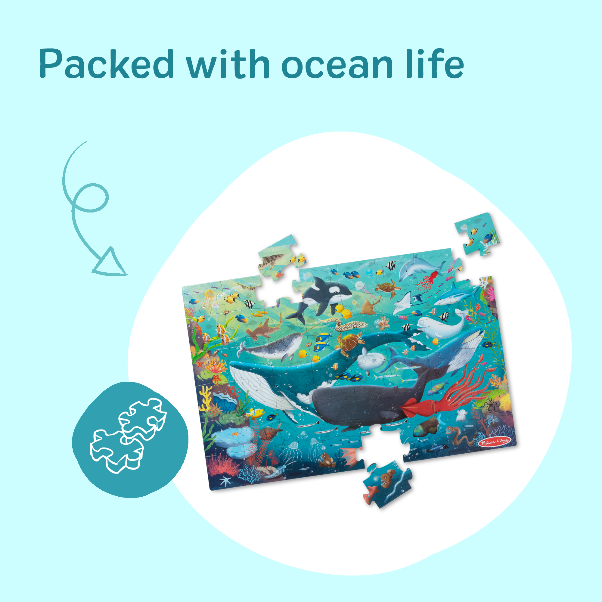 Underwater Floor Puzzle - 48 Pieces - Image 4