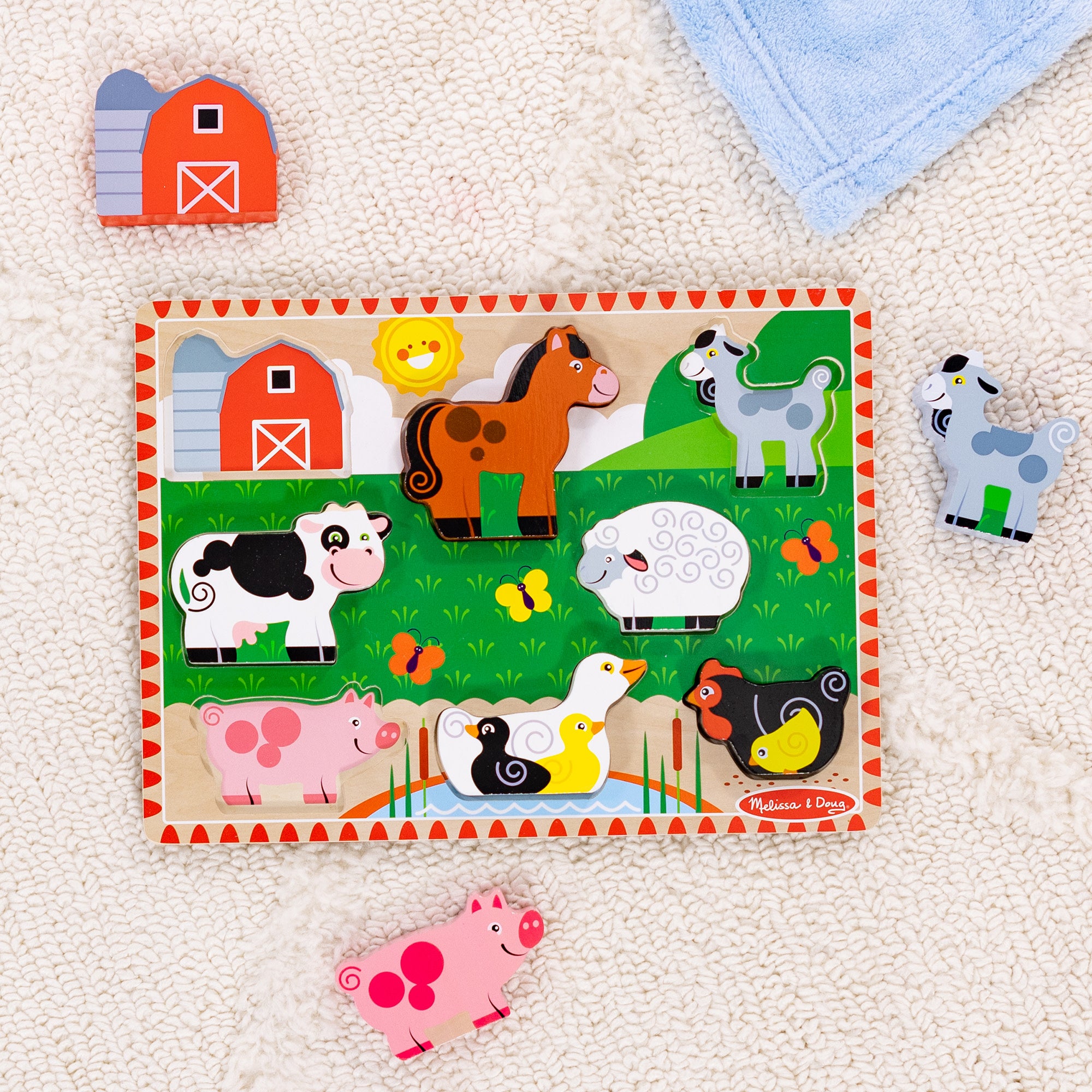 Farm Animals Chunky Puzzle - 8 Pieces - Image 9