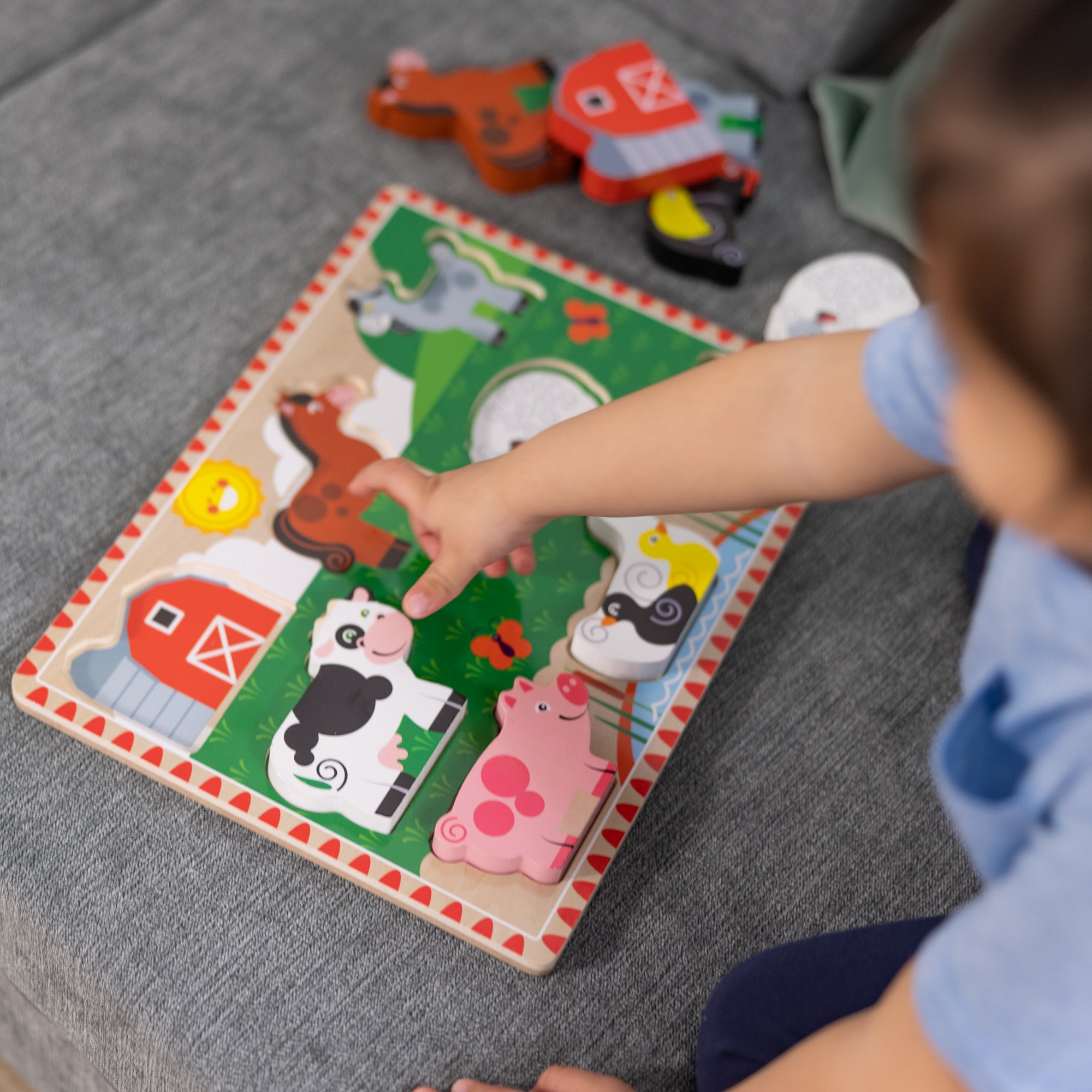 Farm Animals Chunky Puzzle - 8 Pieces - Image 5