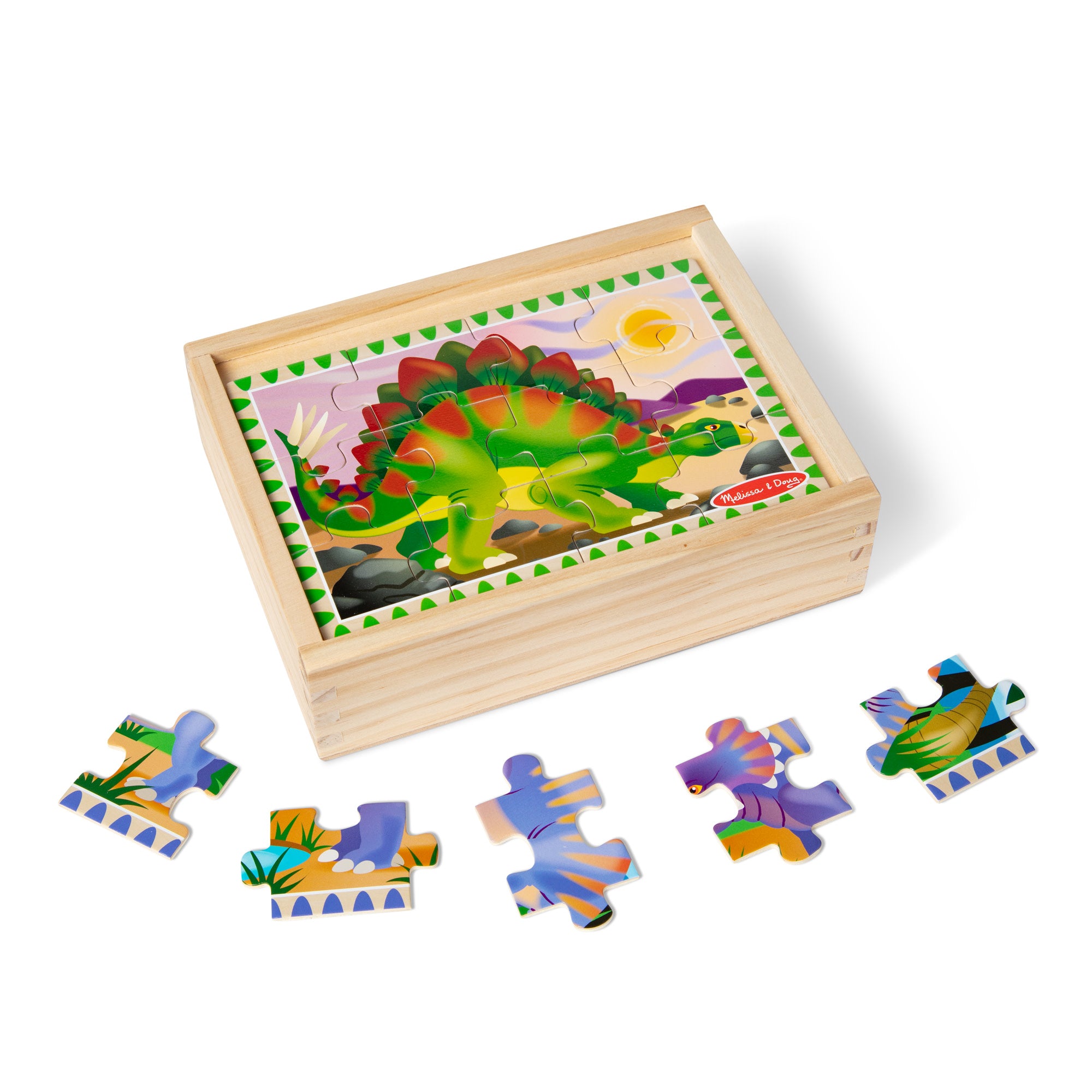Wooden Jigsaw Puzzles in a Box - Dinosaurs - Image 9