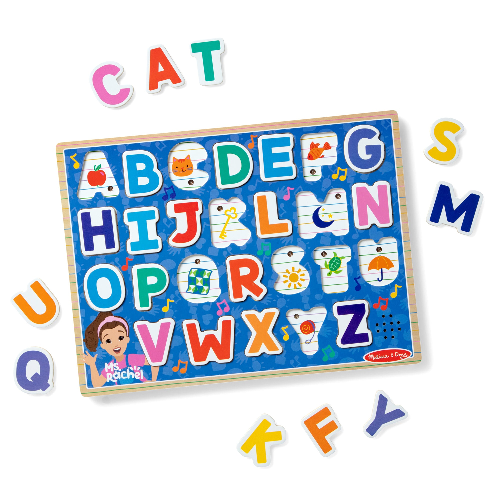 Ms. Rachelâ„¢ Wooden Phonics Alphabet Sound Puzzle - 26 Pieces