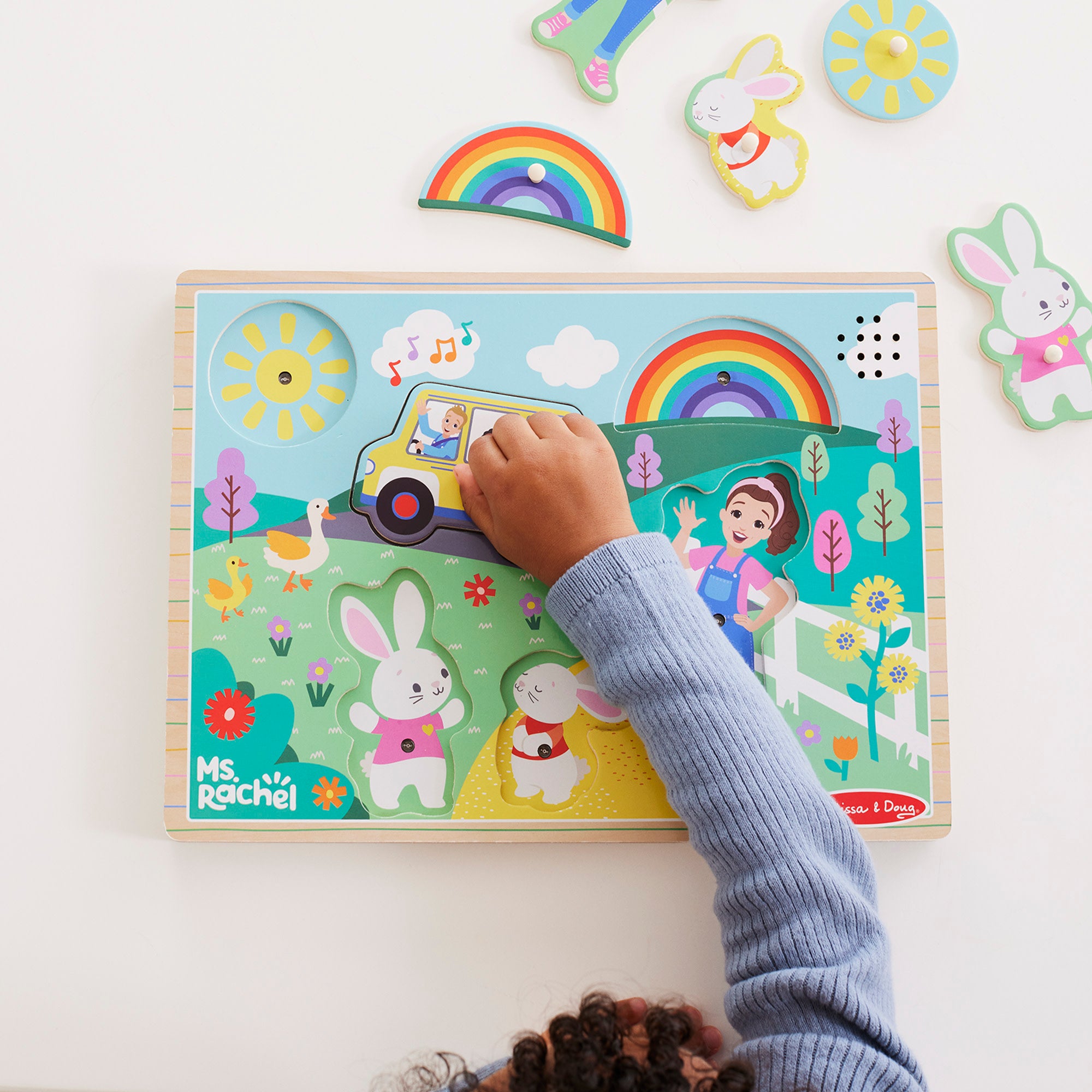 Ms. Rachel™ Wooden Song Puzzle – 6 Pieces - Image 2