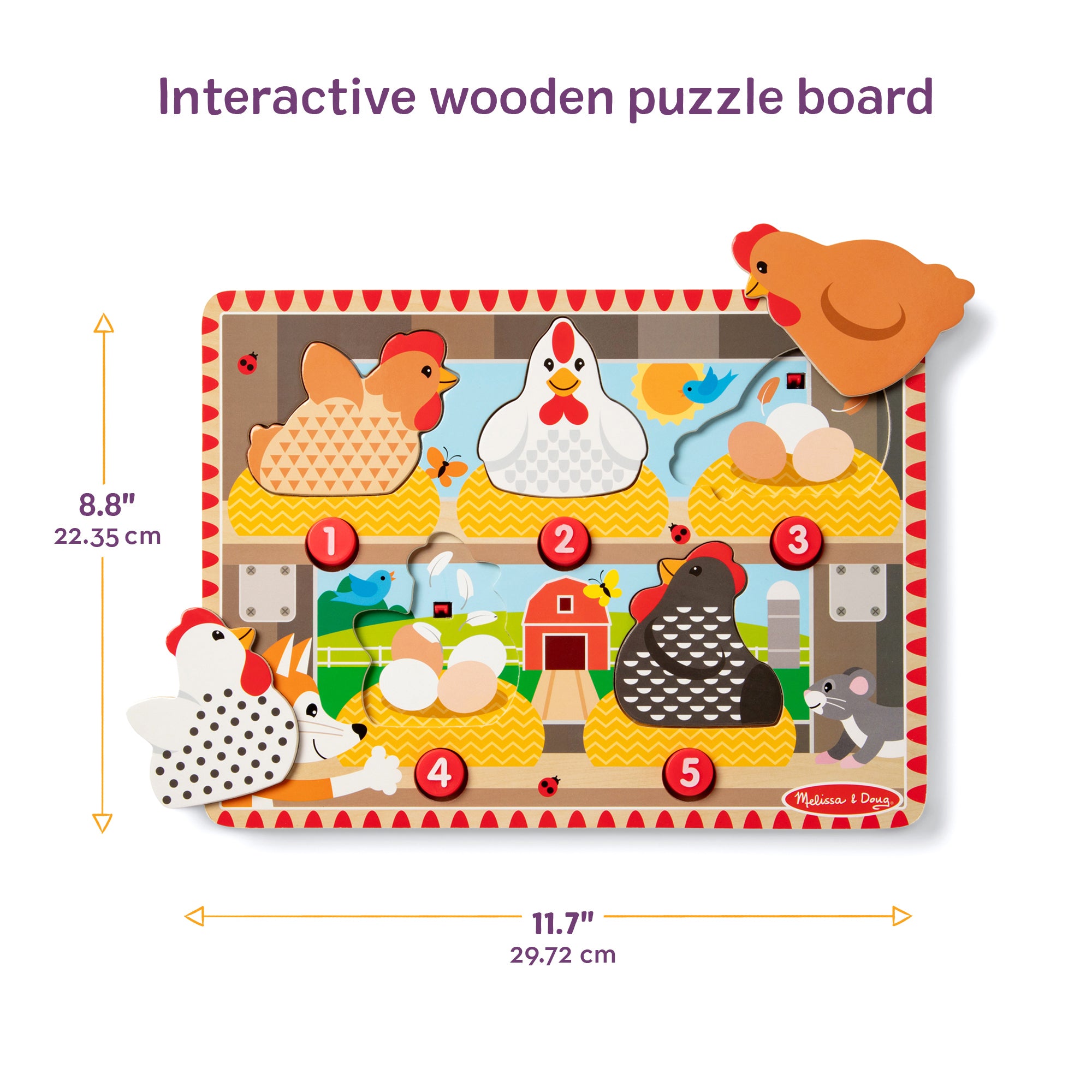 Happy Hens Push to Pop Puzzle - Image 3