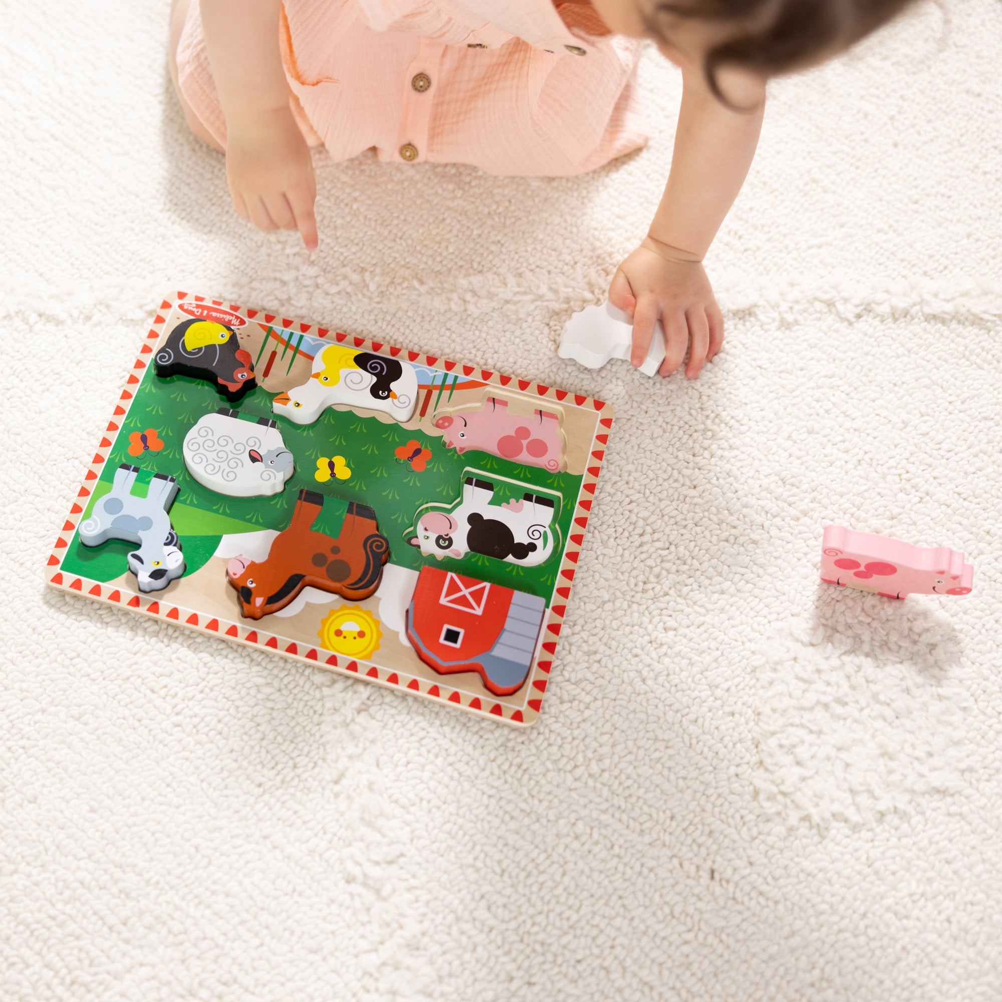 Farm Animals Chunky Puzzle - 8 Pieces - Image 6
