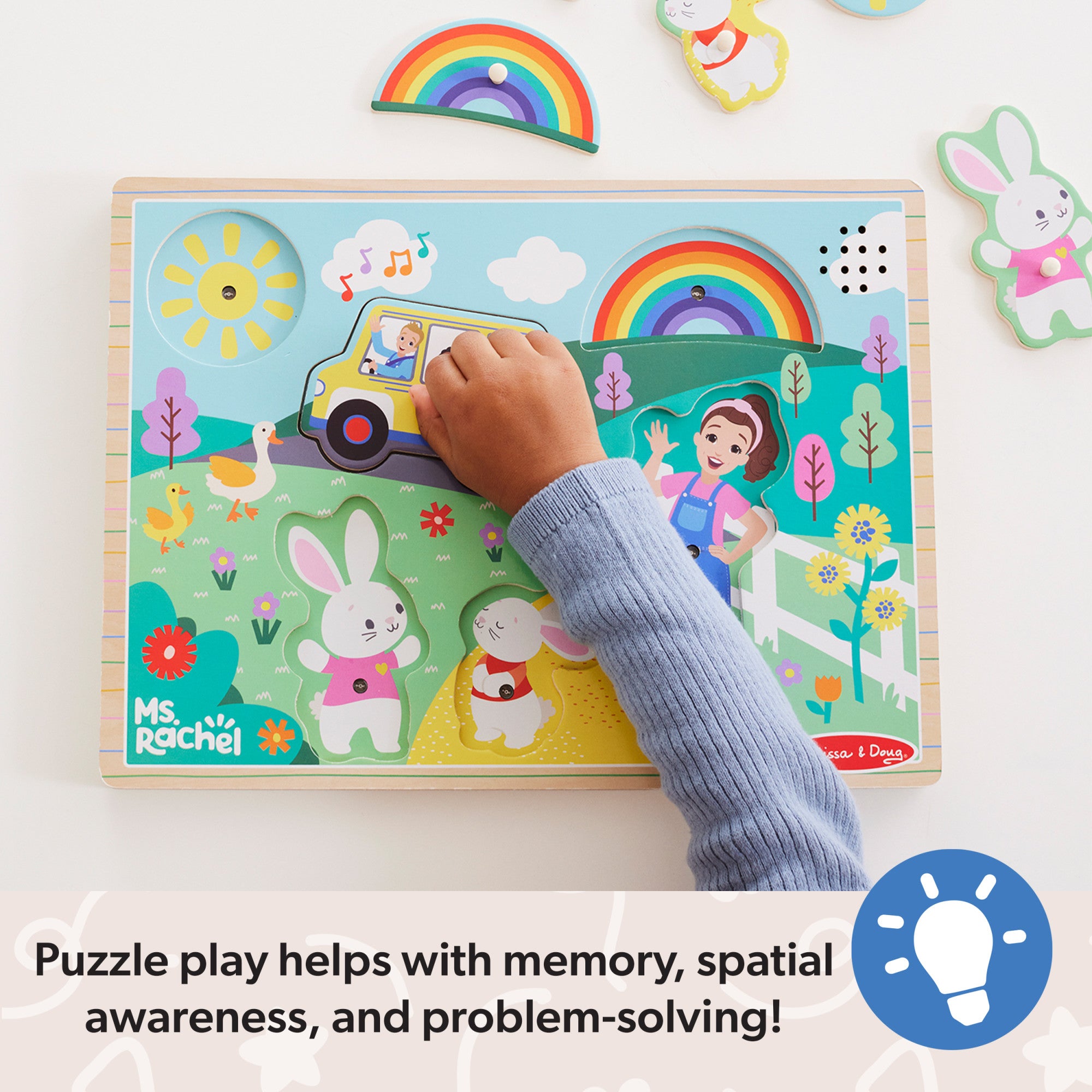 Ms. Rachel™ Wooden Song Puzzle – 6 Pieces - Image 7