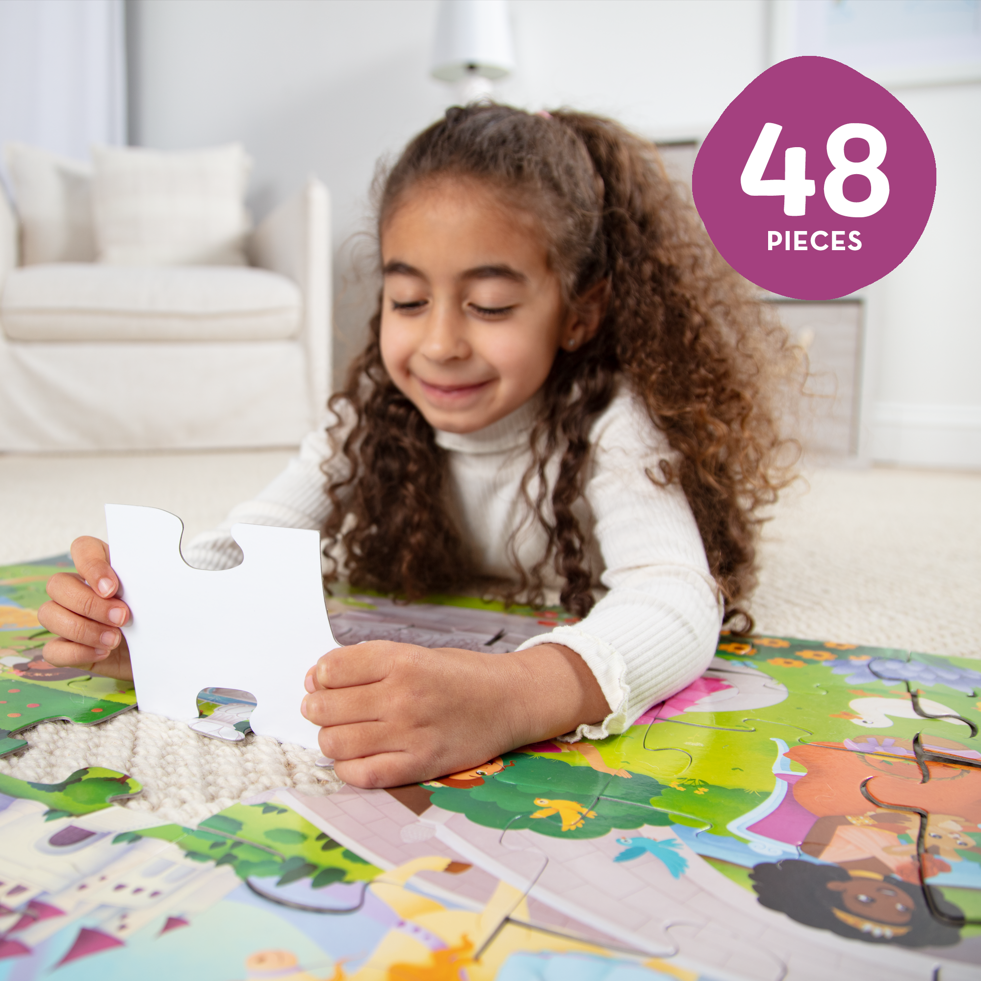 Fairy Tale Castle Floor Puzzle - 48 Pieces - Image 7