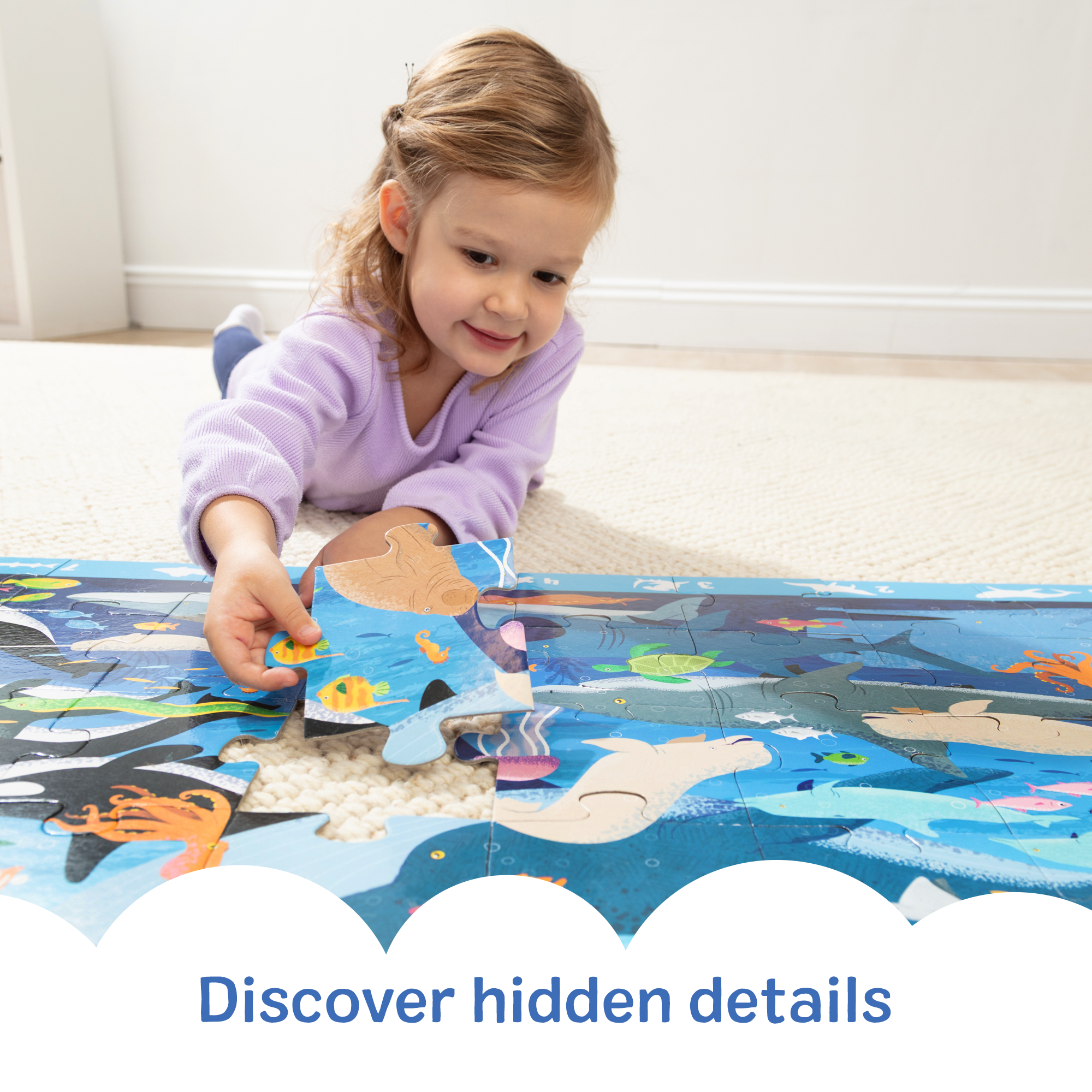 Search & Find Beneath the Waves Floor Puzzle - 48 Pieces - Image 6
